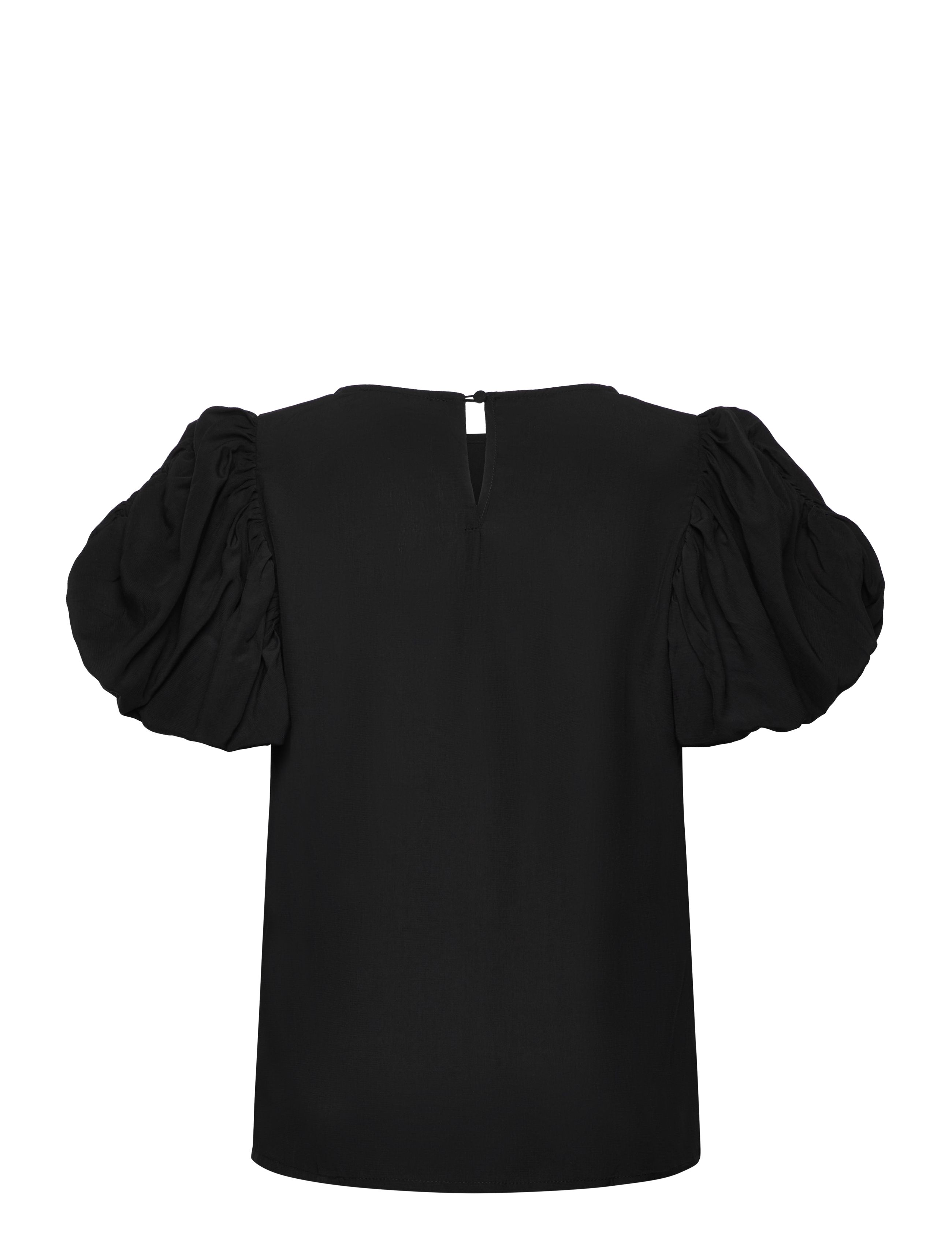 Minus - MSBaya Short Sleeve Blouse - lühikeste varrukatega pluusid - sort - 1