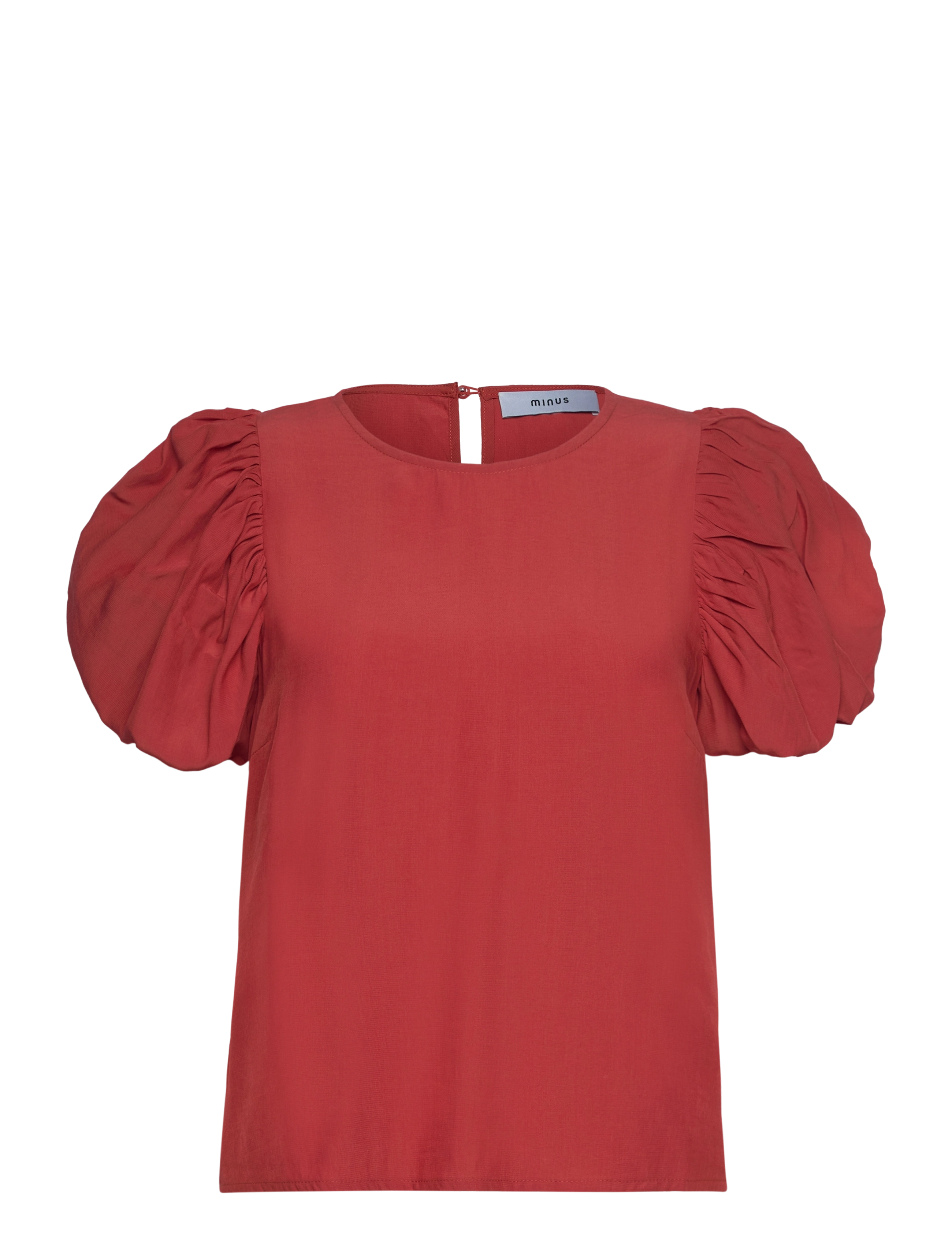 MINUS Msbaya Kurz Sleeve Bluse Rot - 36 - Damen