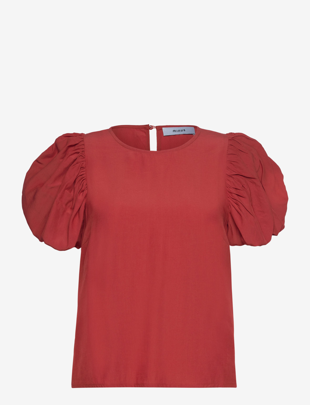 Minus - MSBaya Short Sleeve Blouse - kortærmede bluser - summer fig - 0