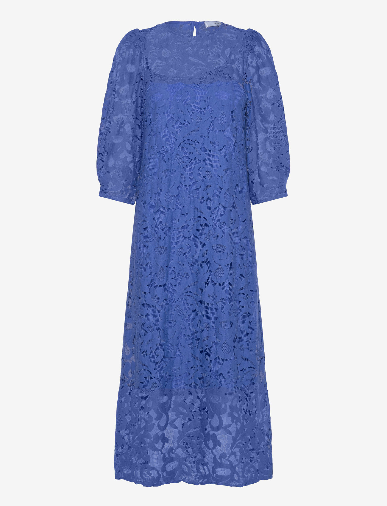 Minus - MSDaley Midi Lace Dress - blondekjoler - olympian blue - 1