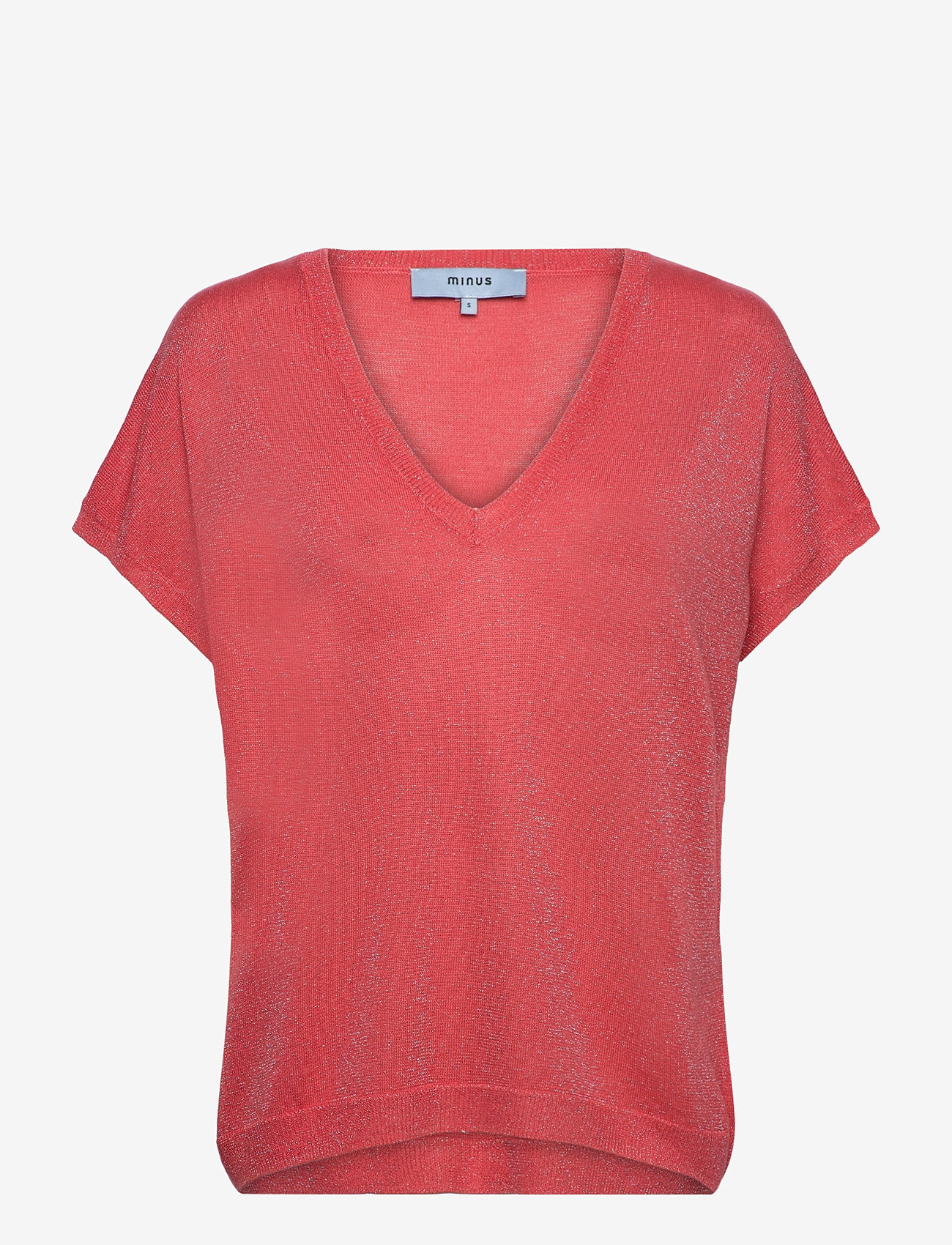 Minus - MSCarlina Batsleeve Knit Tee - kurzämlige blusen - dubarry metal. - 0