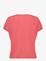 Minus - MSCarlina Batsleeve Knit Tee - t-shirts - hot coral met. - 1