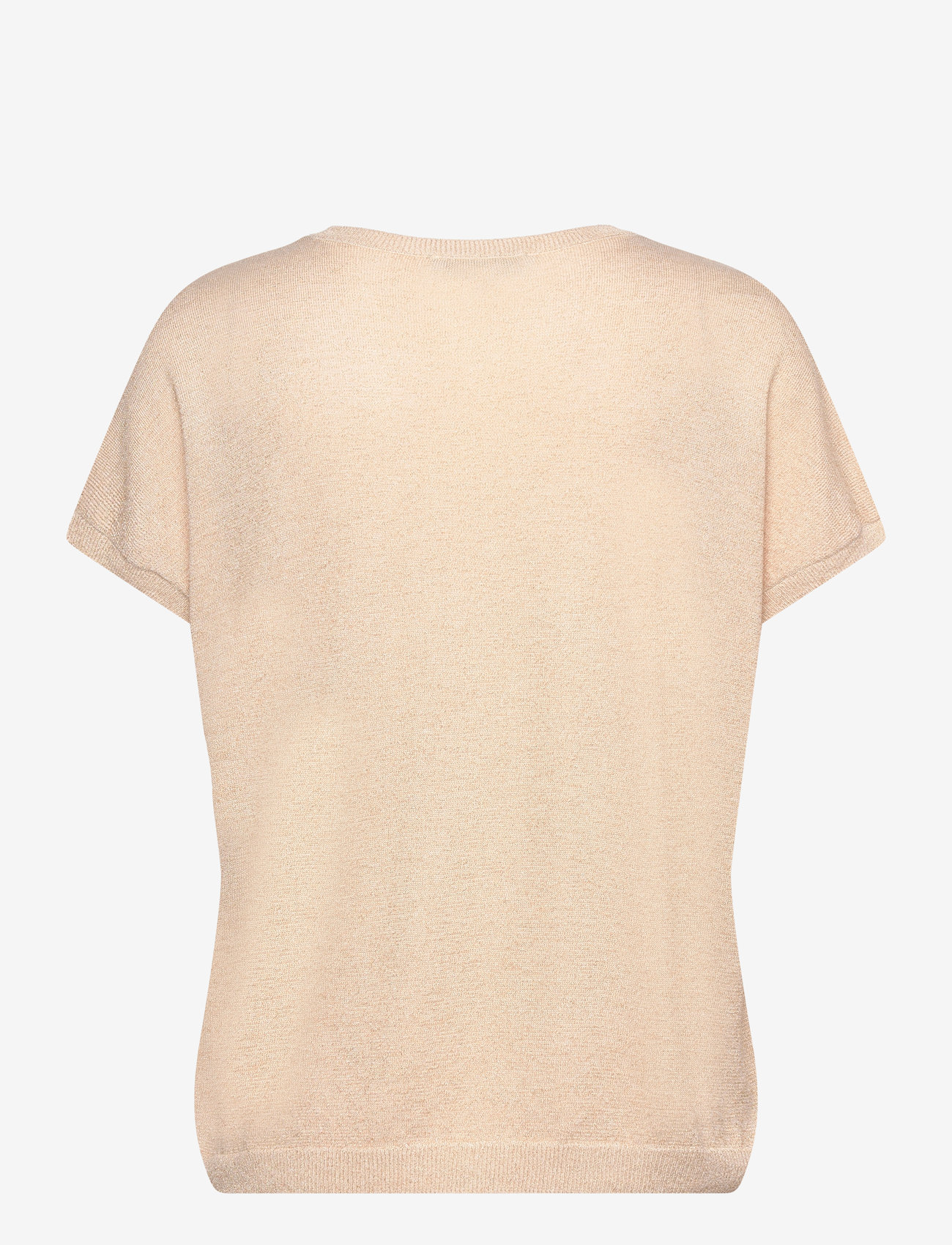 Minus - MSCarlina Batsleeve Knit Tee - palaidinės trumpomis rankovėmis - medal gold metallic - 2