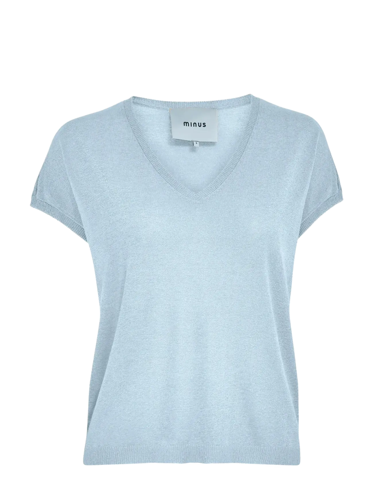 Minus MSCarlina Batsleeve Knit Tee - Flash Days - SKYWAY BLUE METAL. / blue