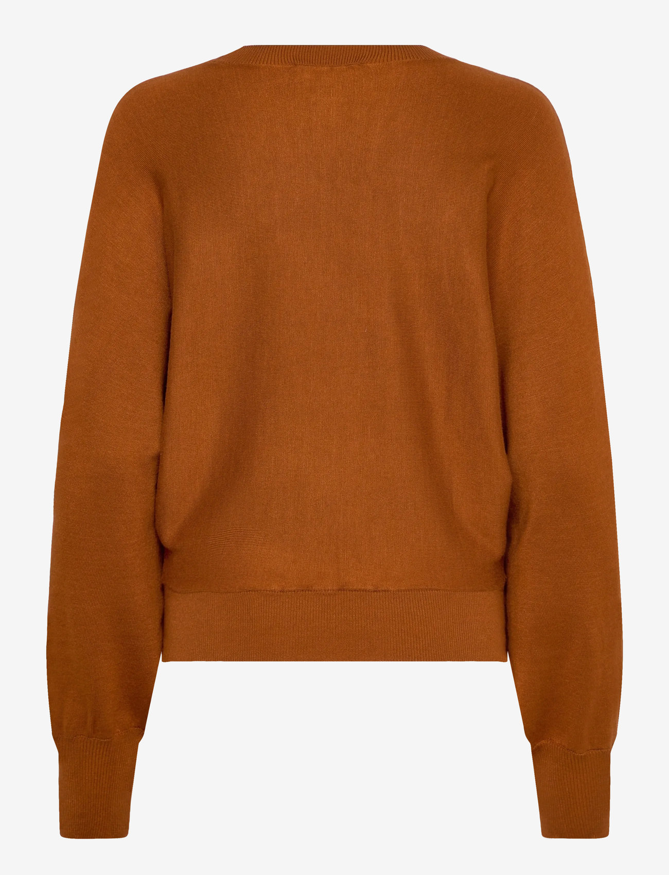 Minus - MSDana Bat Sleeve Knit Pullover - efterårstøj - glazed ginger - 1