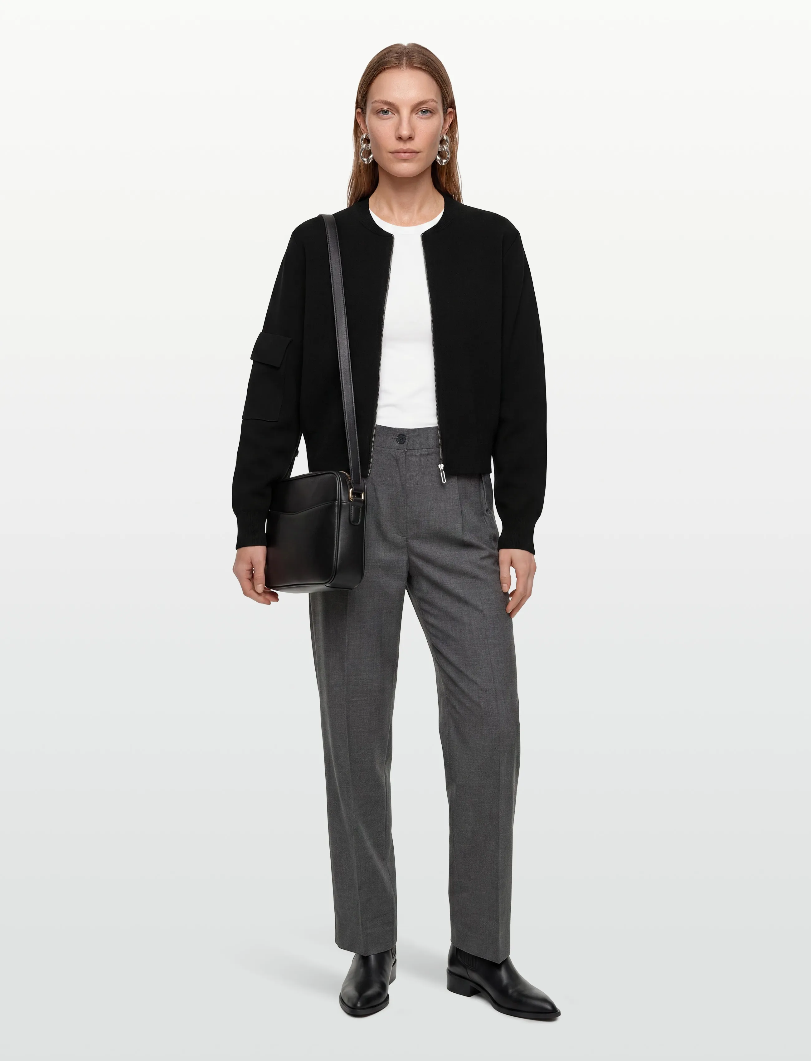 Minus Msekira Knit Cardigan, XXL, Black, Strik > Cardigans, Dame