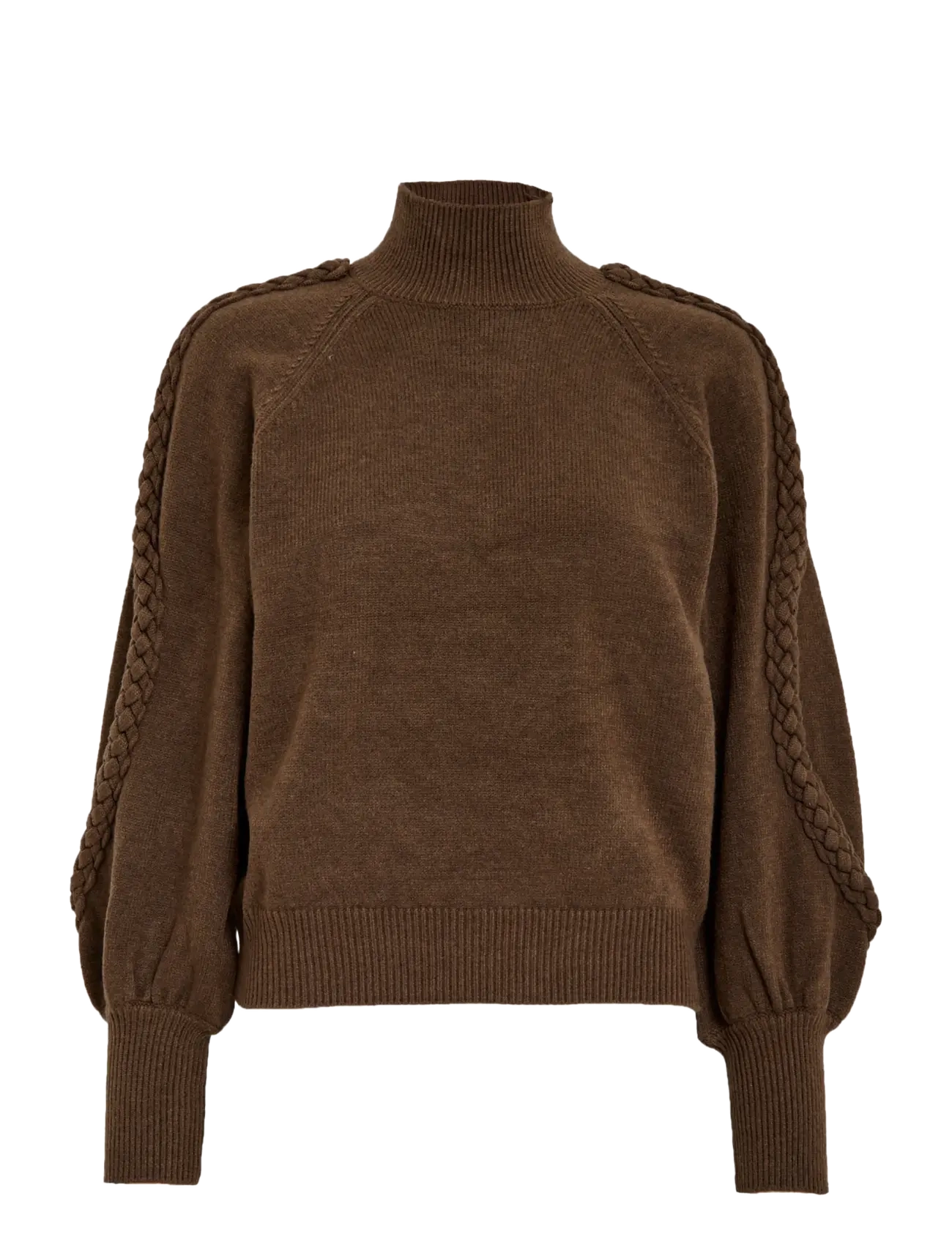 Minus MSVera High Neck Knit Pullover - Inspiration - CARAFE / brown