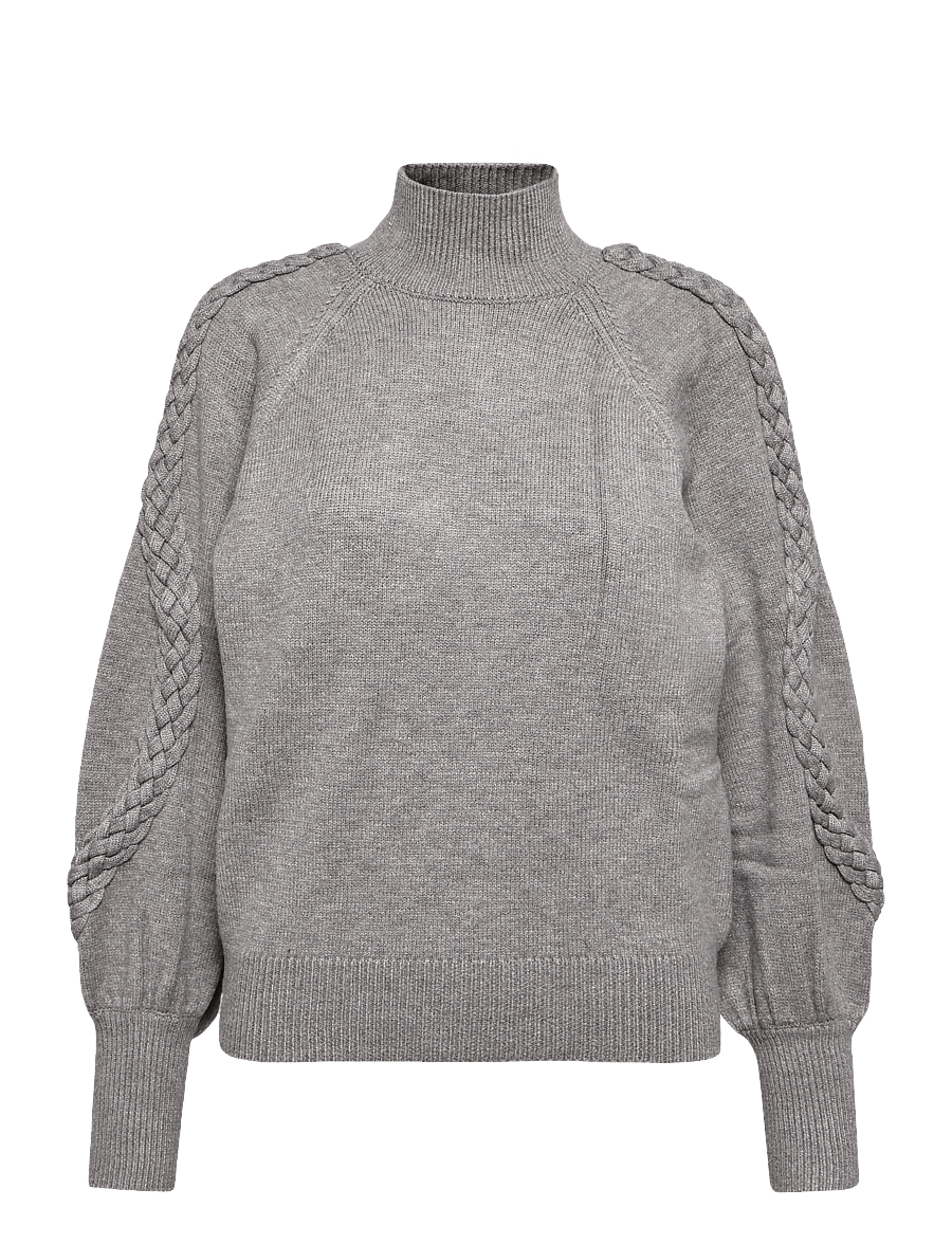 Minus - MSVera High Neck Knit Pullover - pullover - frost gray - 1