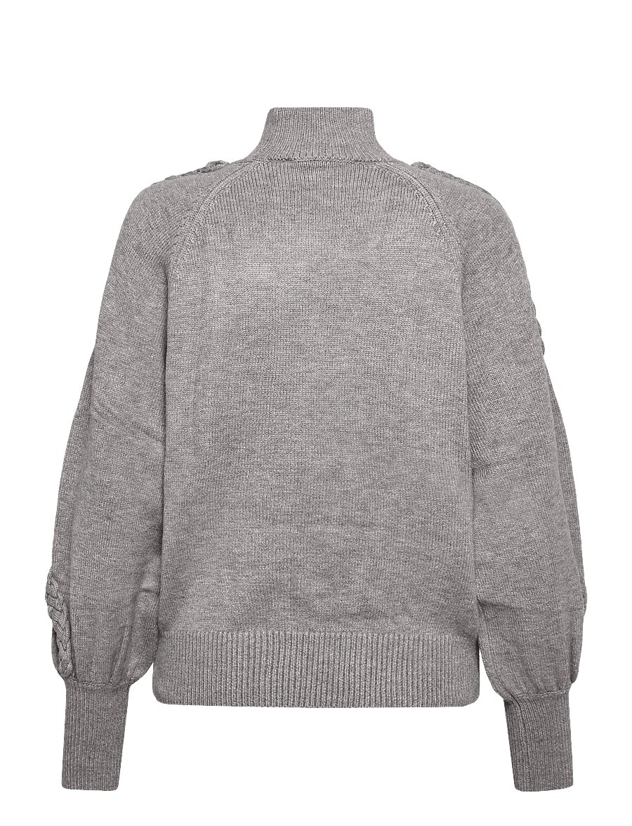 Minus - MSVera High Neck Knit Pullover - pullover - frost gray - 2