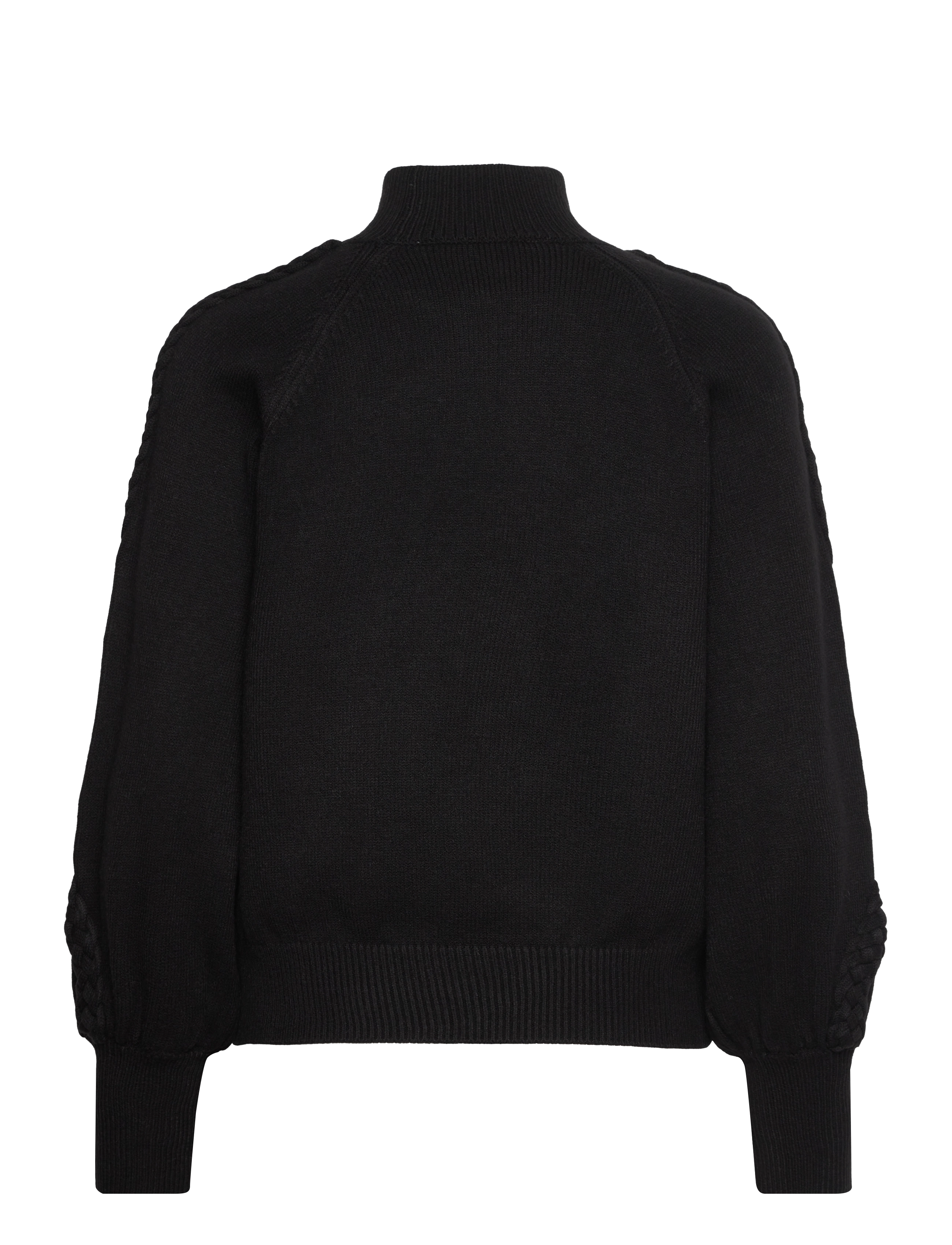 Minus - MSVera High Neck Knit Pullover - neulepuserot - sort - 1