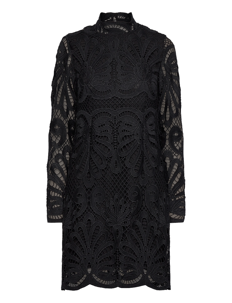 Minus - MSKarisa Short Lace Dress - pitskleidid - sort - 0