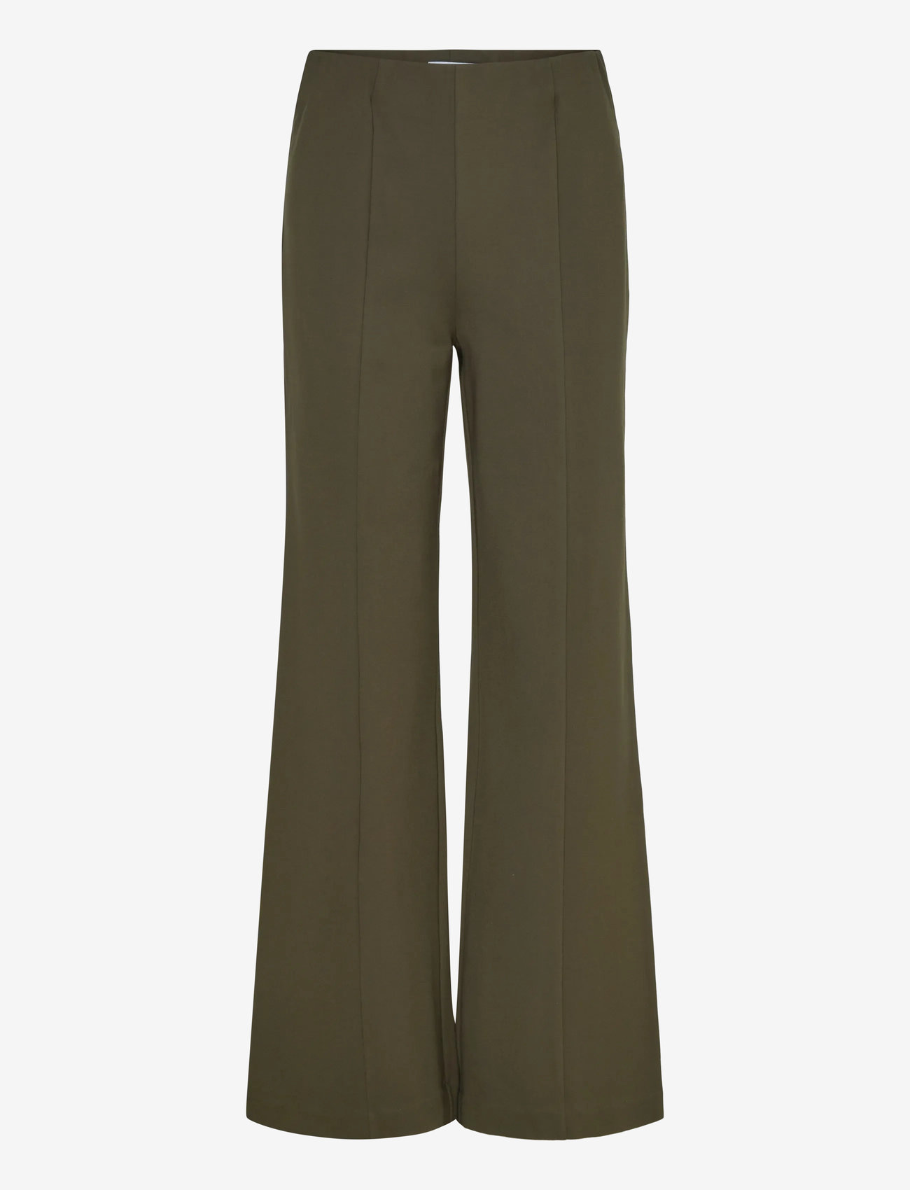 Minus - MSMarcia Wide Leg Pant - bukser med brede ben - rifle green - 0