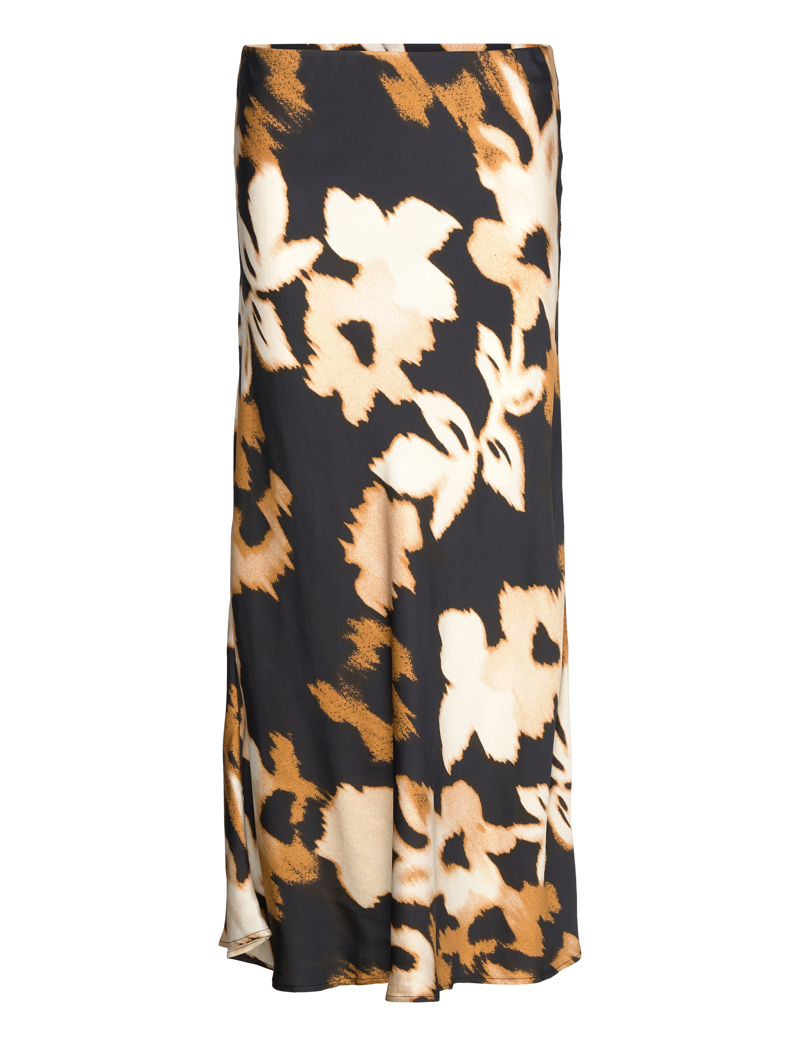 Minus MSBernia Midi Skirt - Midi-rokken - ARROWWOOD YELLOW PRINT / black