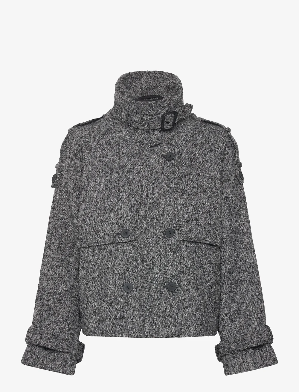 Minus - MSPeggy Trench Jacket - jackor - dark grey melange - 1