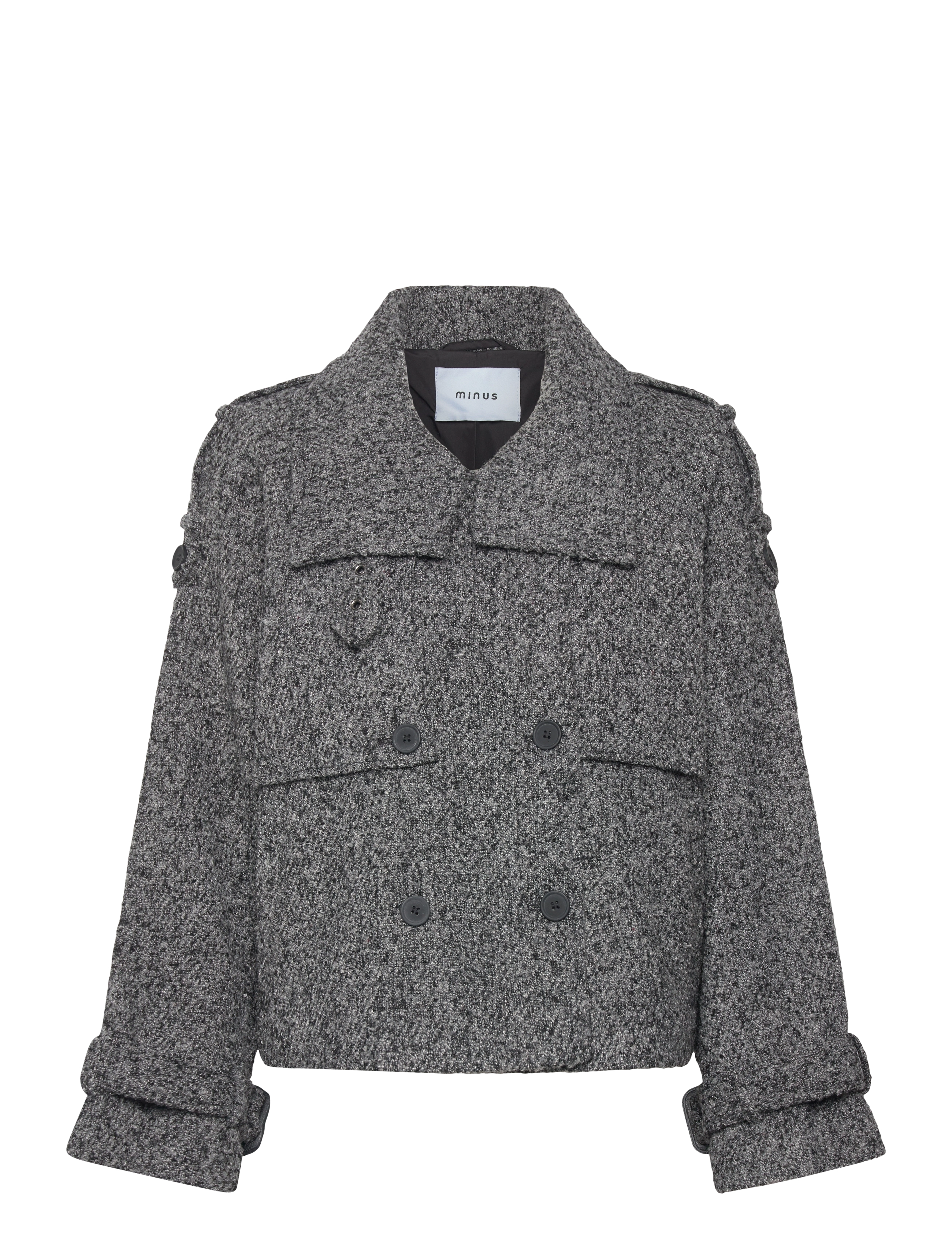 Minus - MSPeggy Trench Jacket - dark grey melange - 2