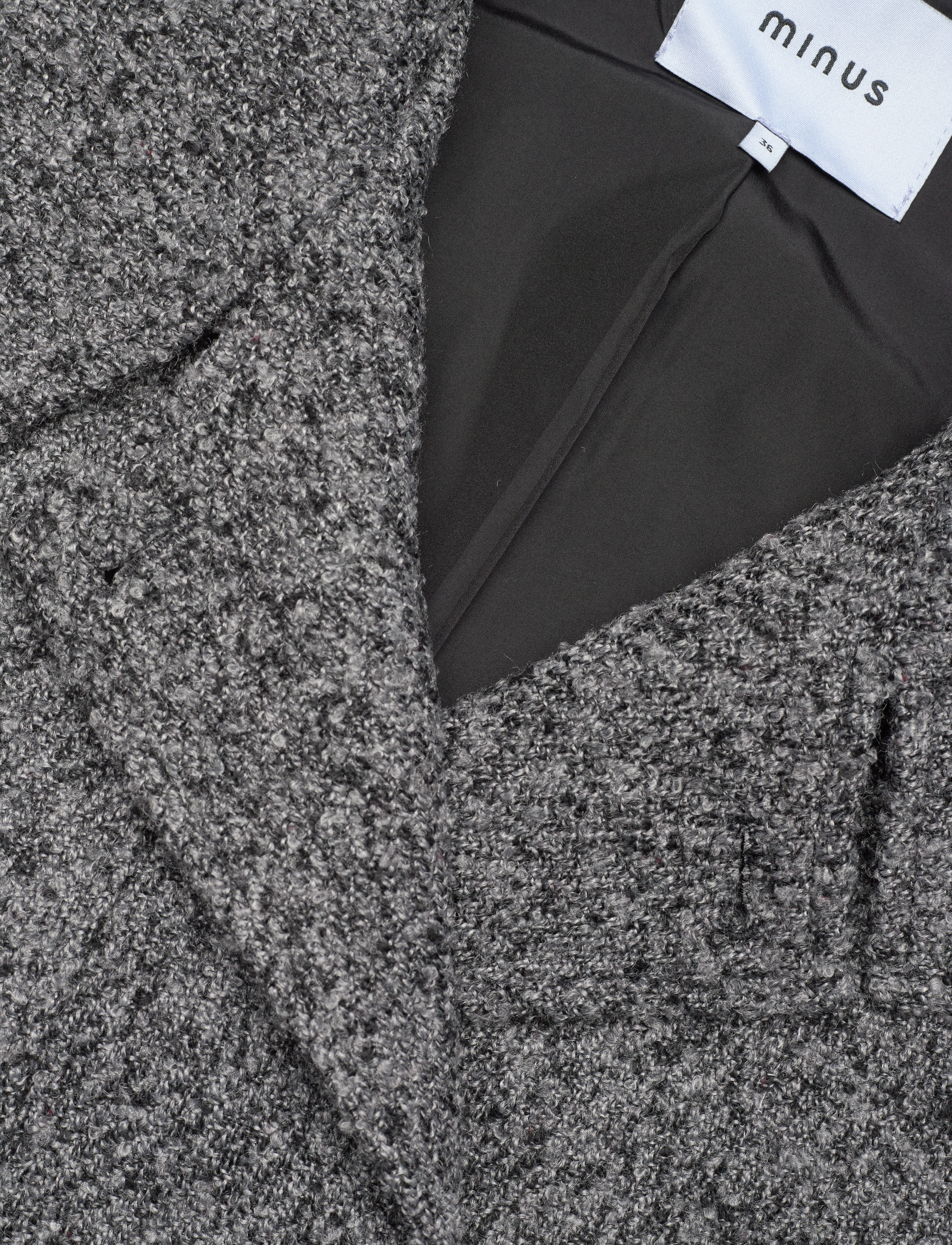 Minus - MSPeggy Trench Jacket - dark grey melange - 5