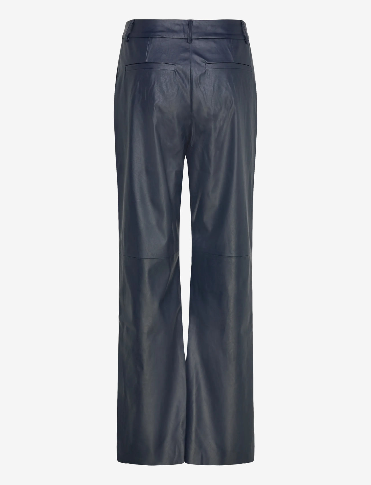 Minus - MSTasja Mid Waist PU Pant - odinės kelnės - sky captain - 1