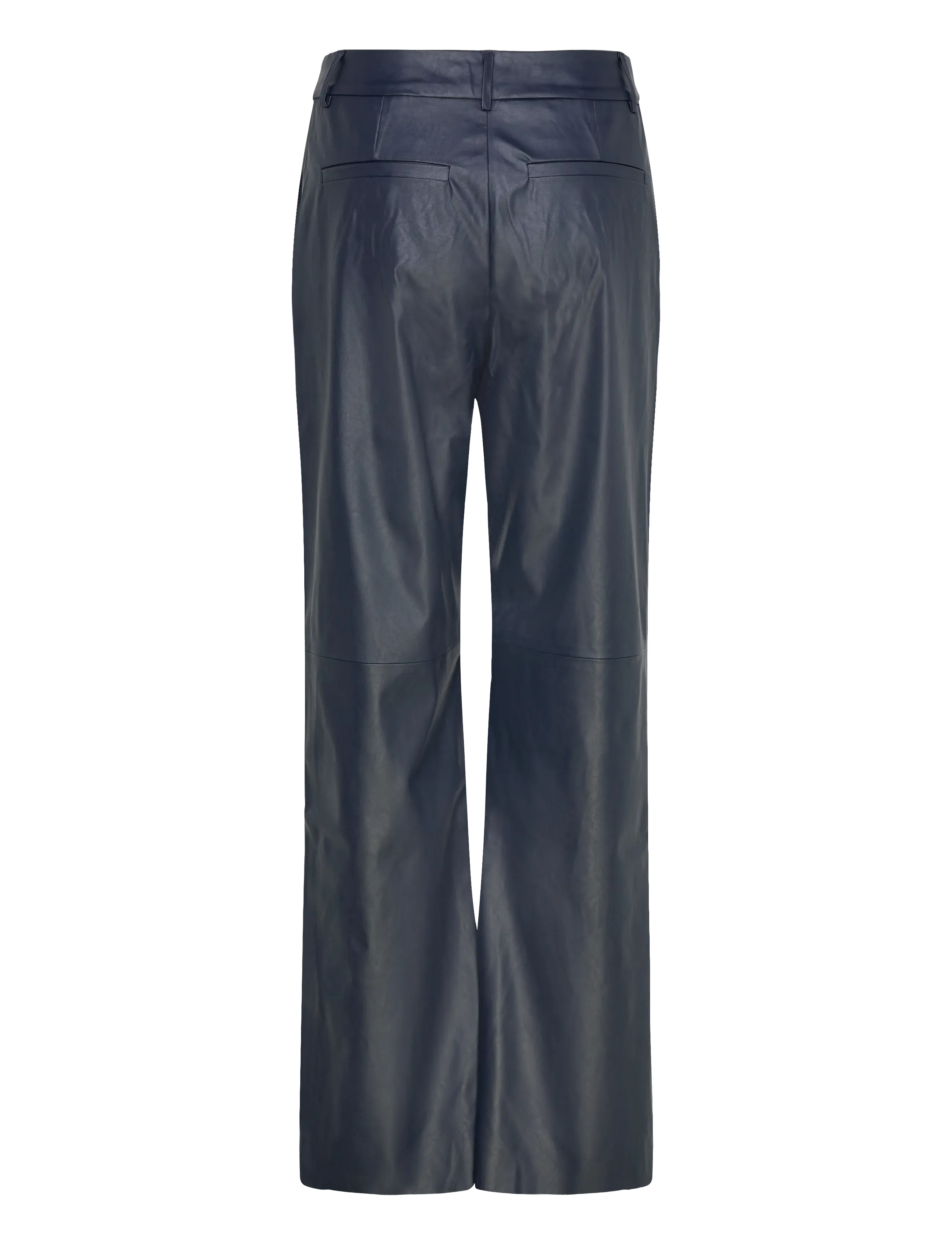 Minus - MSTasja Mid Waist PU Pant - lederhosen - sky captain - 1