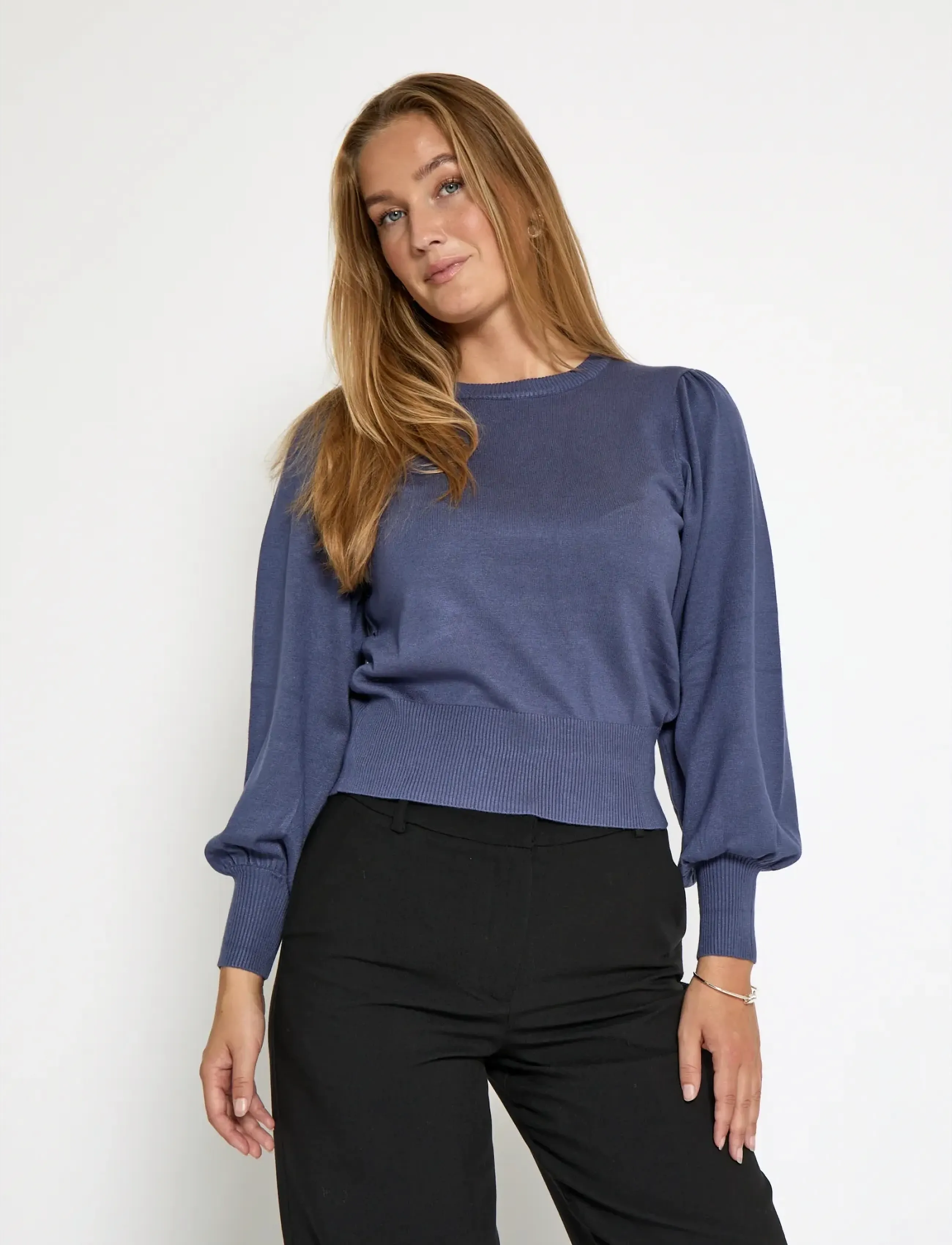 Minus MSLiva Long Sleeve Pullover - Knitwear - NIGHTSHADOW / purple