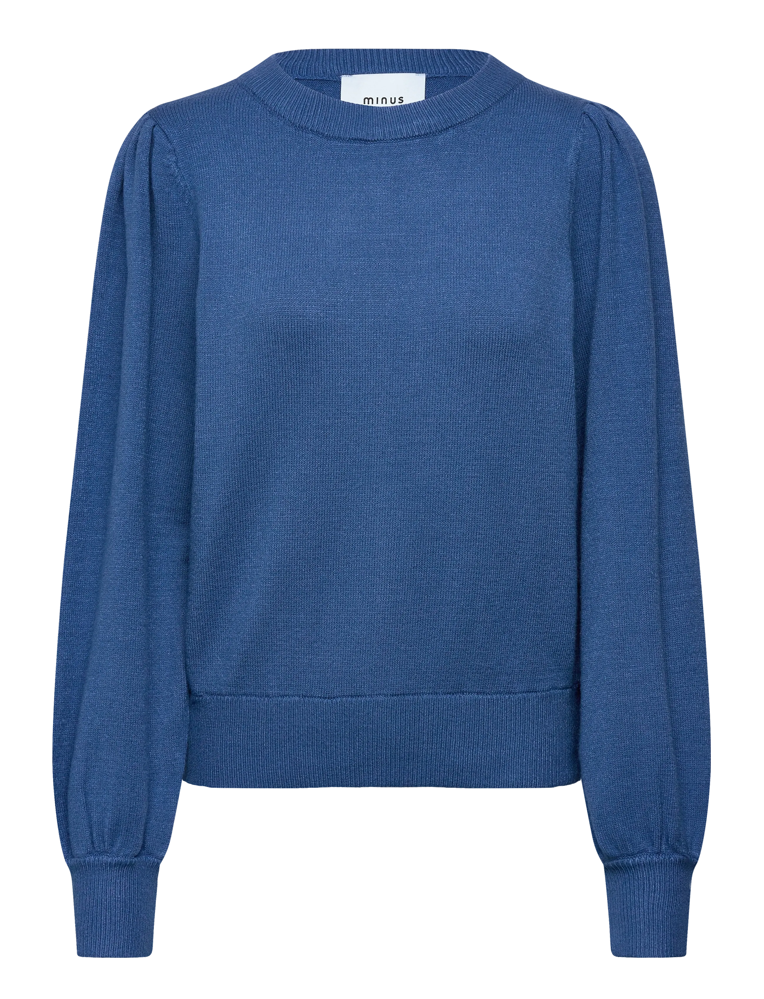 MINUS Msjudy Runder Hals Pullover Blau - L - Damen