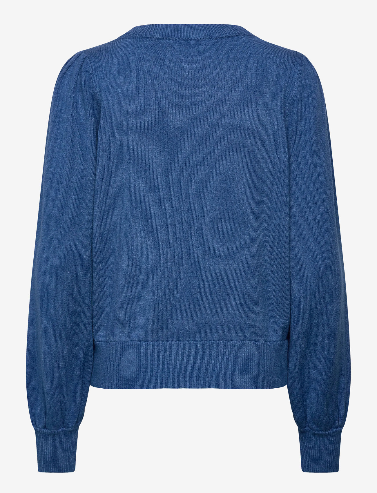 Minus - MSJudy Round Neck Pullover - striktrøjer - blue riverside - 1