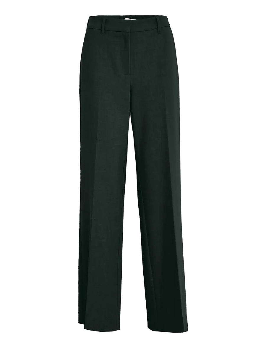 Minus - MSWelma Mid Waist Pant - raka byxor - green gables - 0
