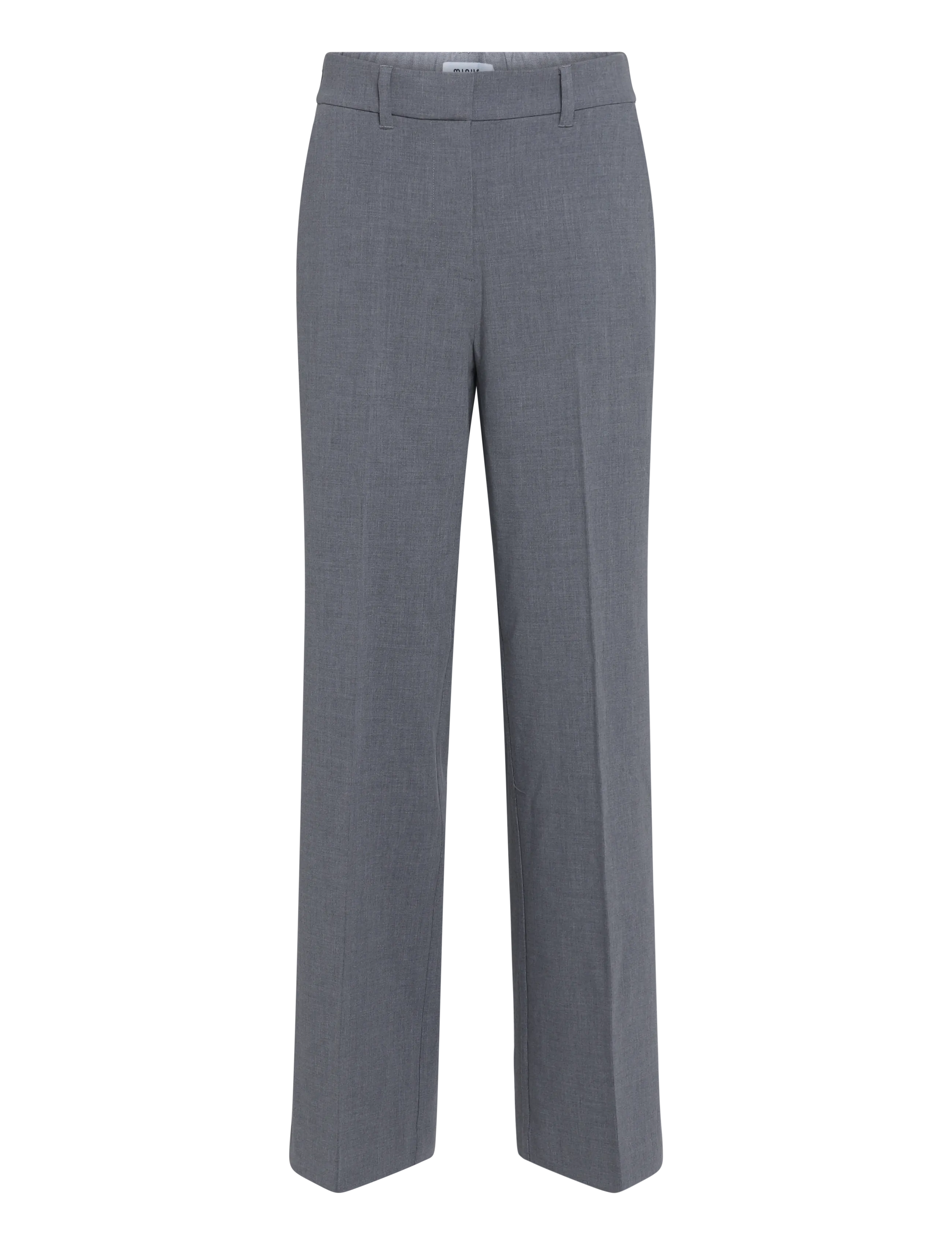Minus MSWelma Mid Waist Pant - Colours of the season - LIGHT GREY MELANGE / grey