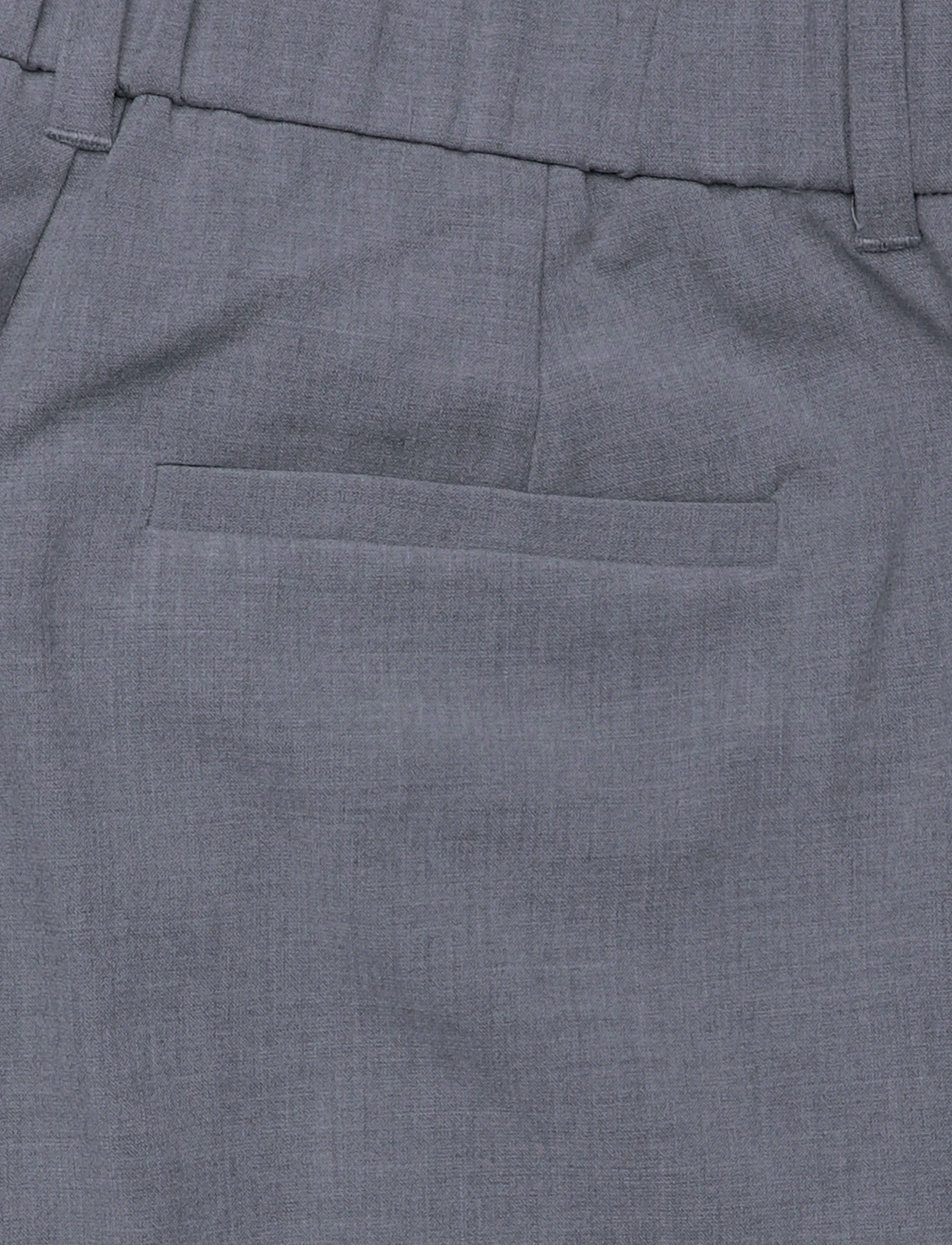 Minus - MSWelma Mid Waist Pant - straight leg trousers - light grey melange - 4