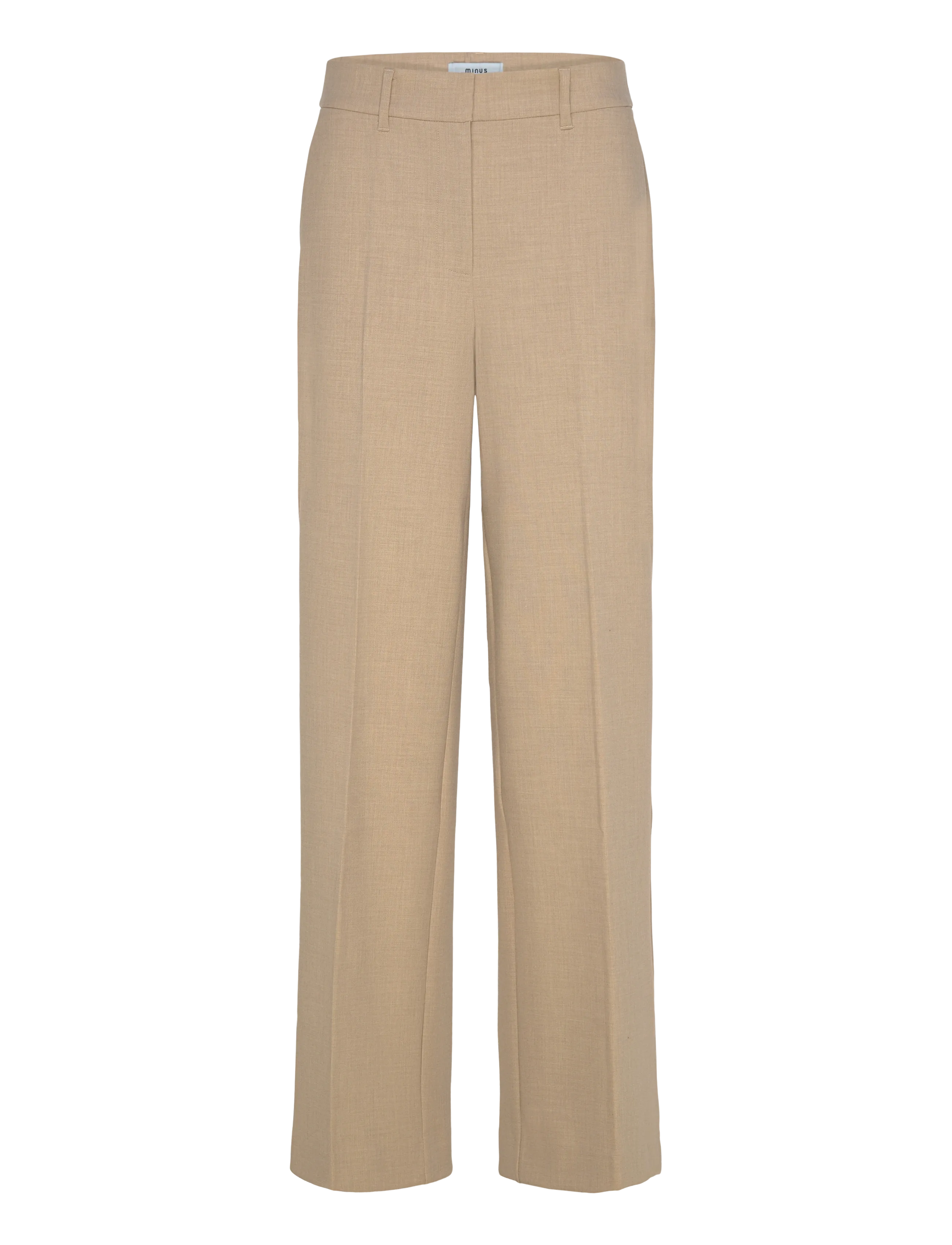 Minus MSWelma Mid Waist Pant - Bukser - SAND GRAY / beige