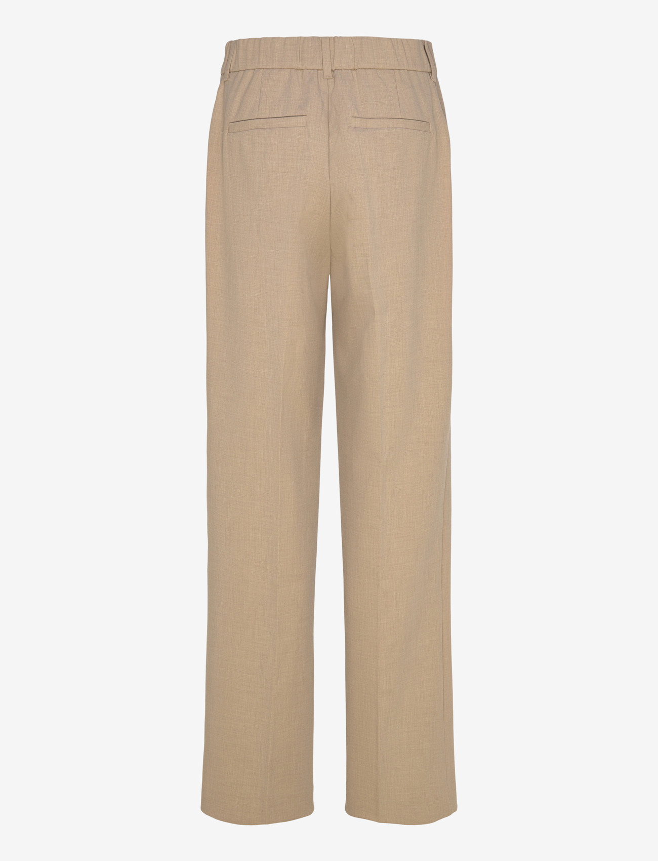 Minus - MSWelma Mid Waist Pant - straight leg trousers - sand gray - 1