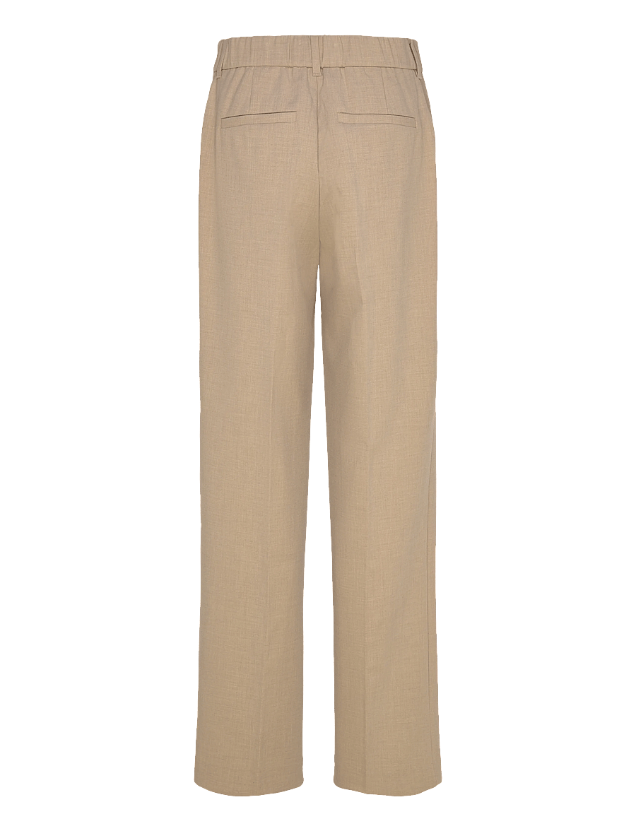 Minus - MSWelma Mid Waist Pant - pantalons droits - sand gray - 2