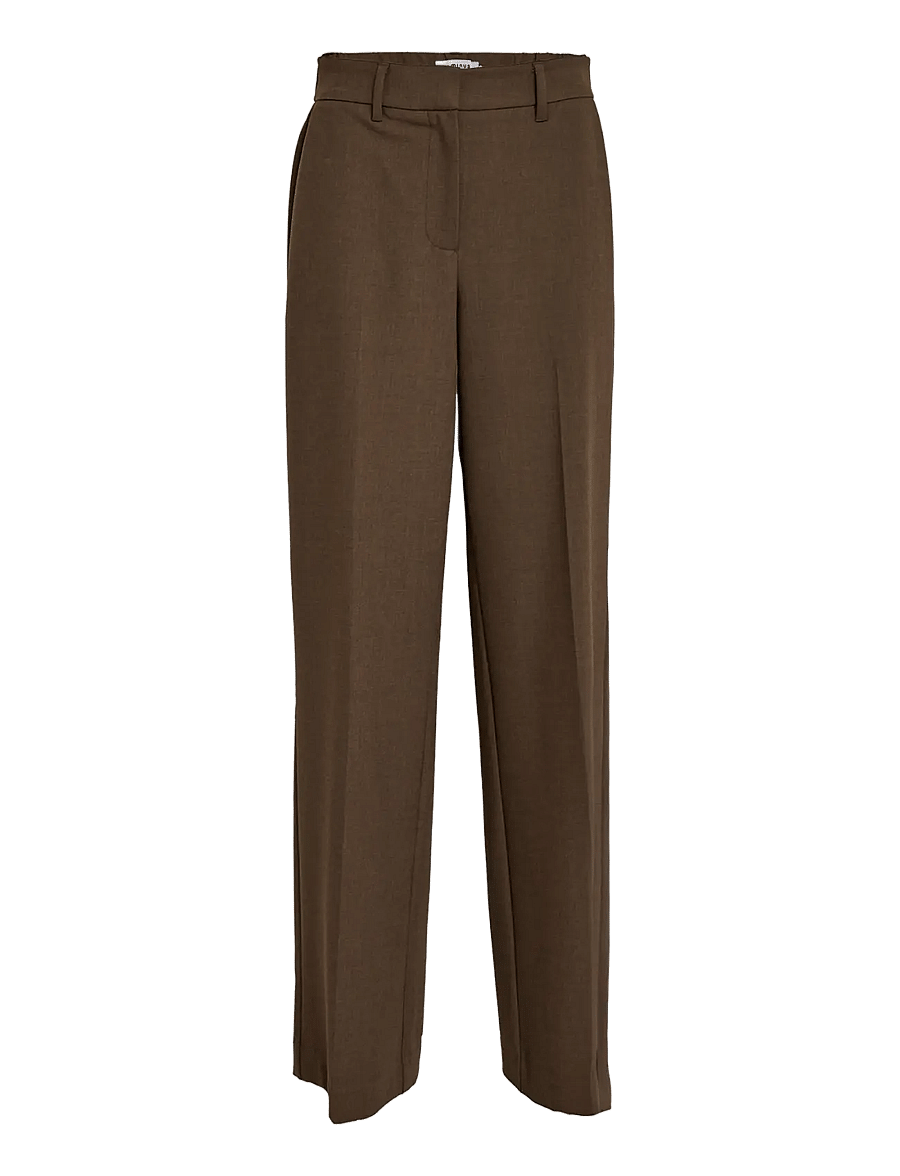 Minus - MSWelma Mid Waist Pant - hose mit geradem bein - tiramisu - 1