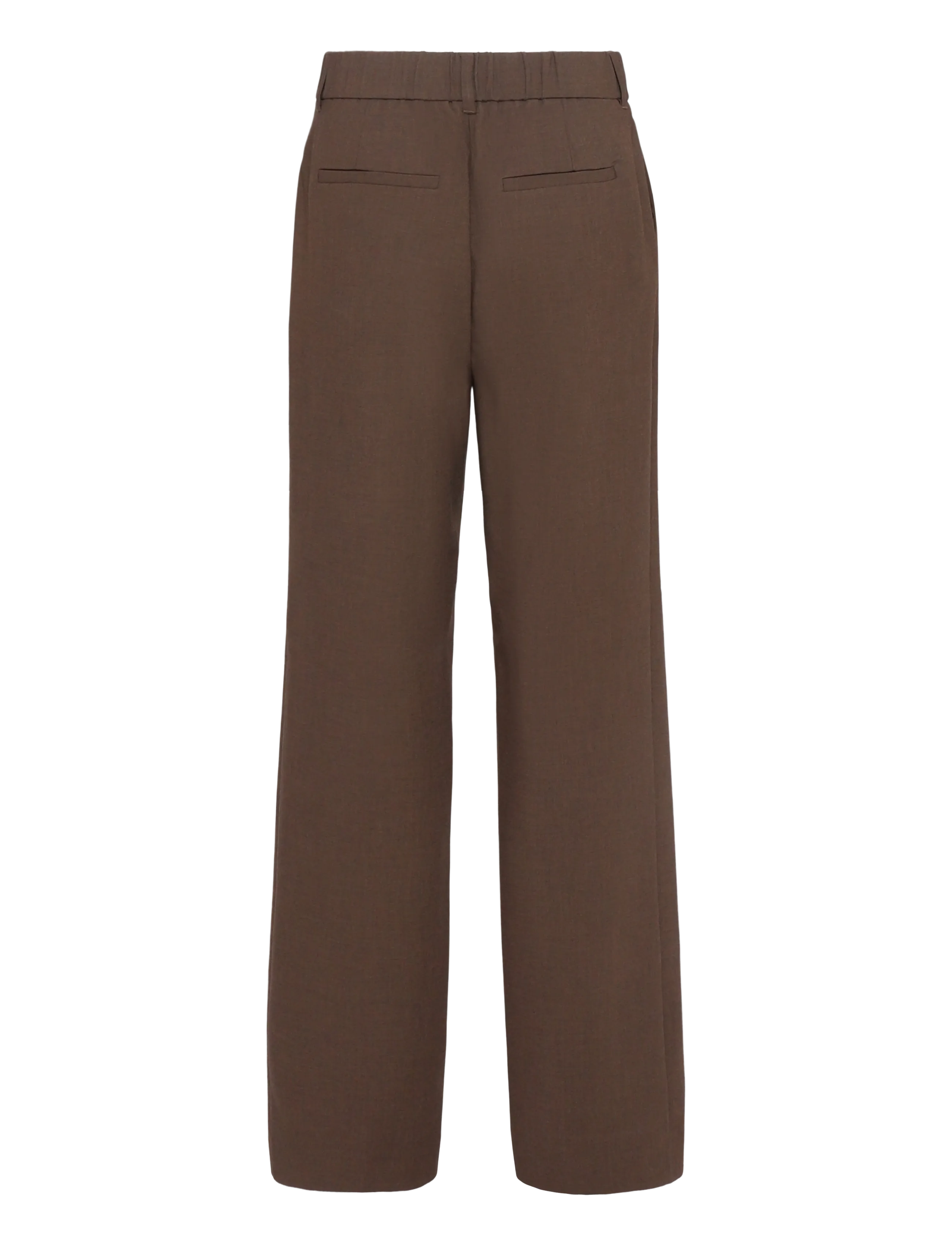 Minus - MSWelma Mid Waist Pant - raka byxor - tiramisu - 2