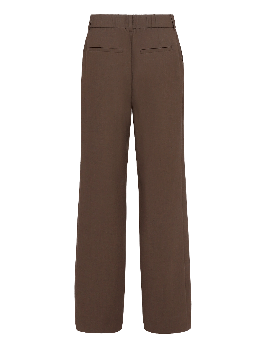 Minus - MSWelma Mid Waist Pant - raka byxor - tiramisu - 2