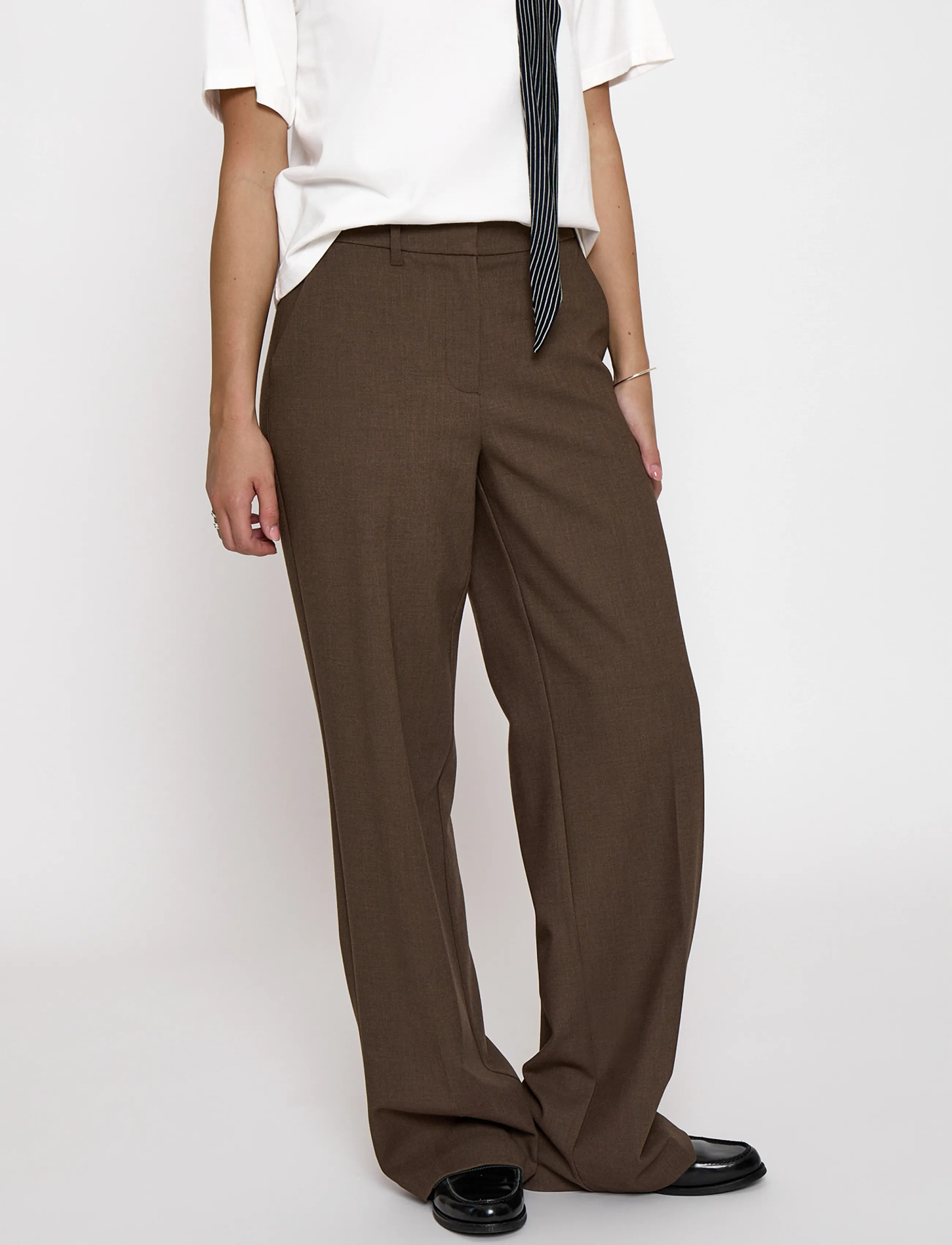 Minus MSWelma Mid Waist Pant - Hosen - TIRAMISU / brown