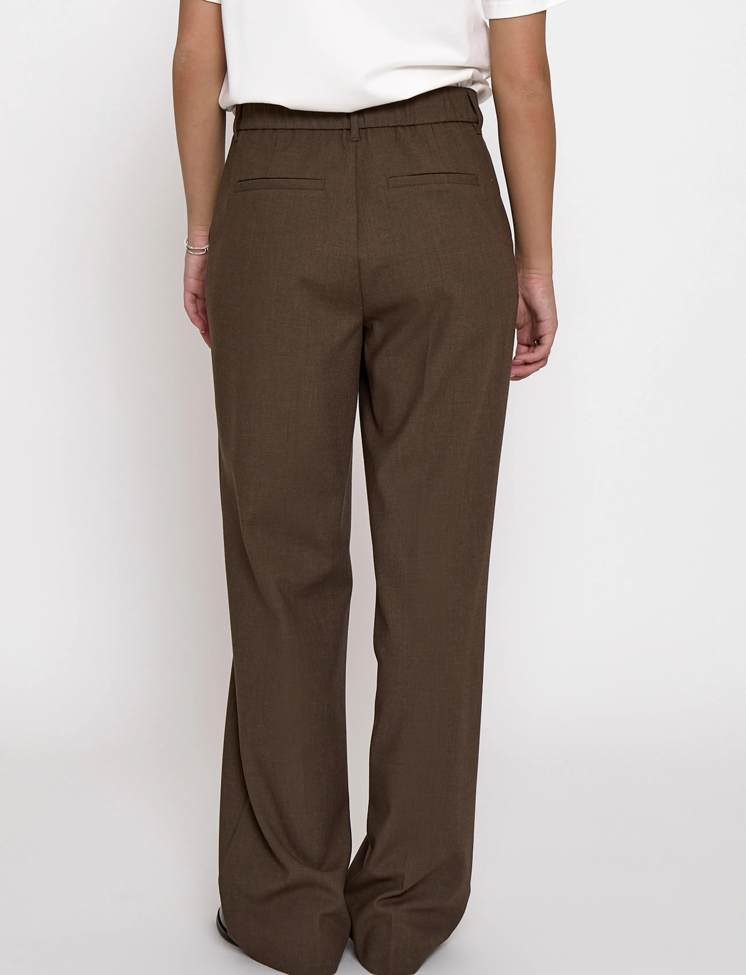 Minus - MSWelma Mid Waist Pant - hose mit geradem bein - tiramisu - 2