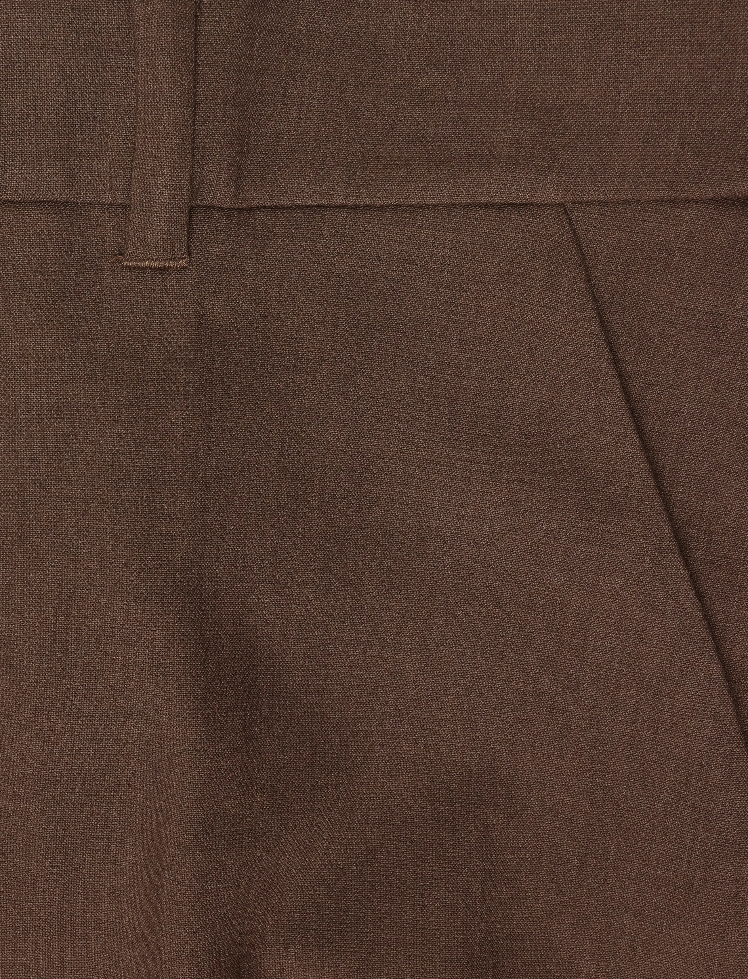Minus - MSWelma Mid Waist Pant - raka byxor - tiramisu - 5
