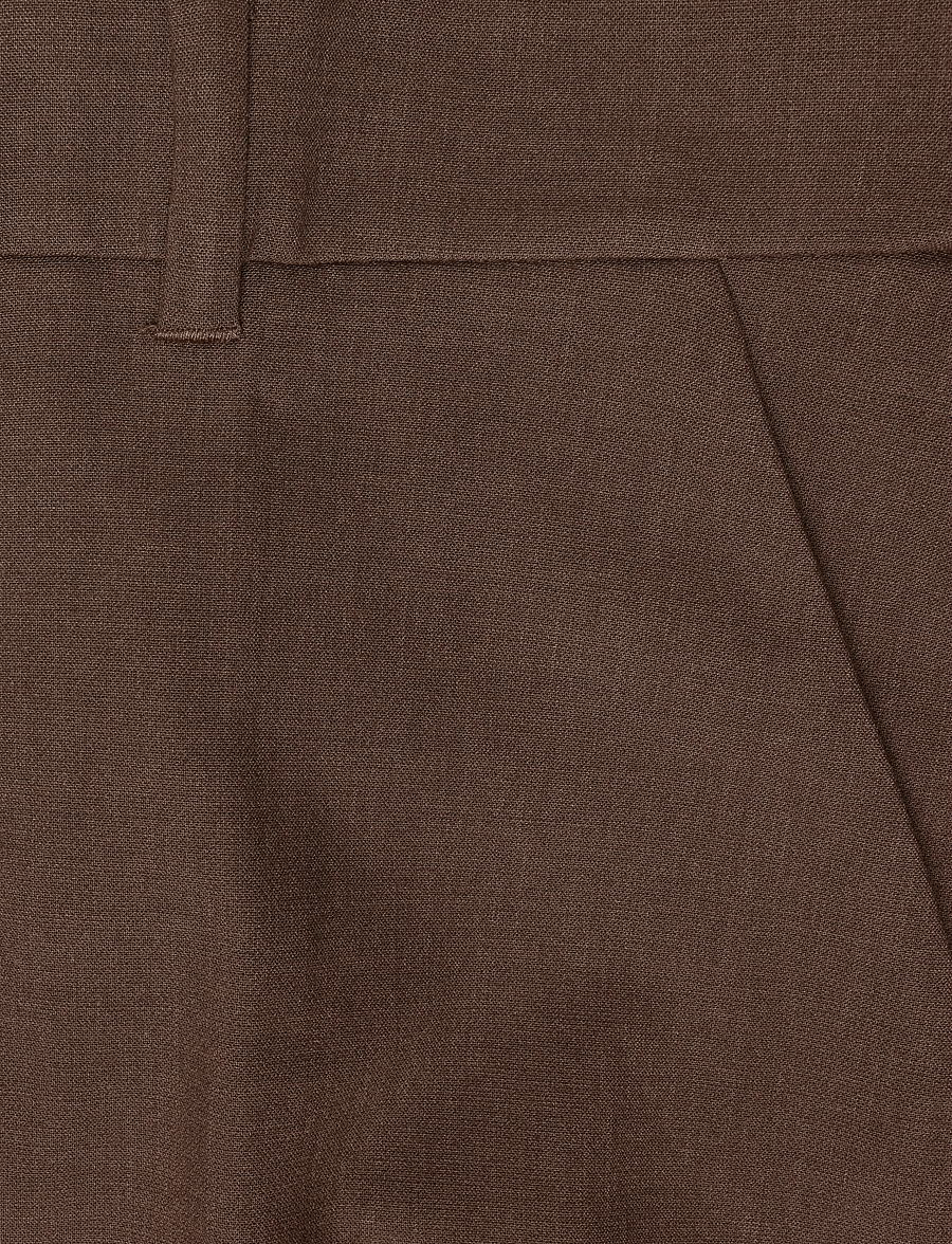 Minus - MSWelma Mid Waist Pant - raka byxor - tiramisu - 5