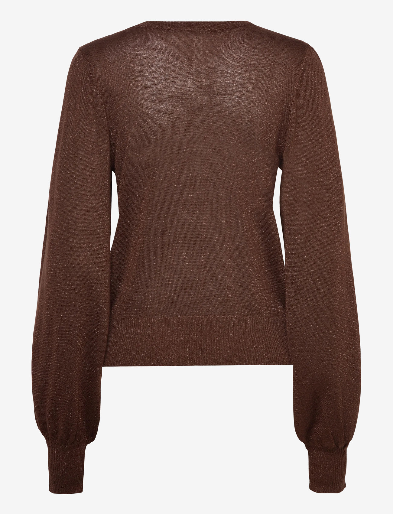 Minus - MSLiva Metallic Long Sleeve Pullove - striktrøjer - carafe metallic - 1