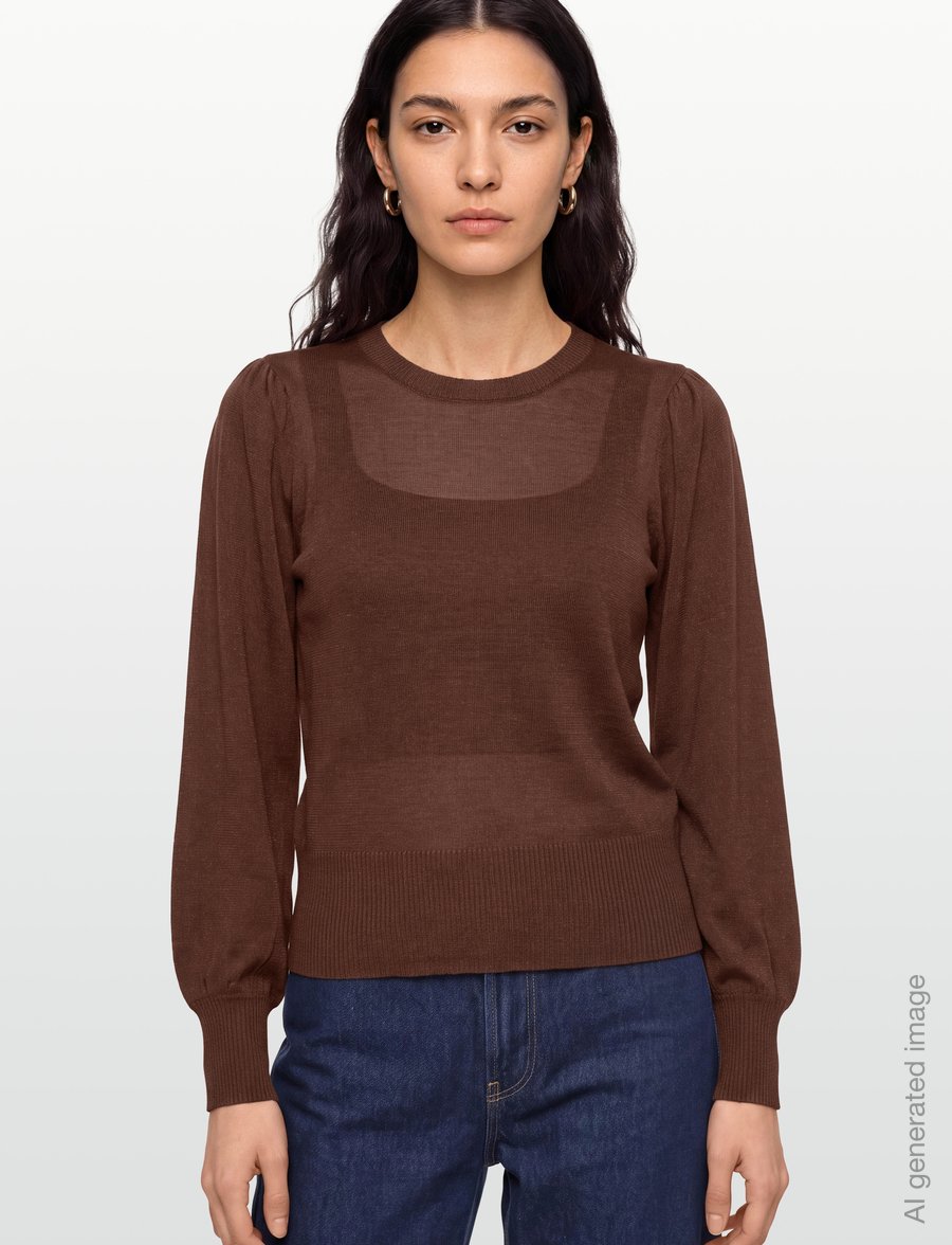 Minus - MSLiva Metallic Long Sleeve Pullove - pullover - tiramisu metallic - 3