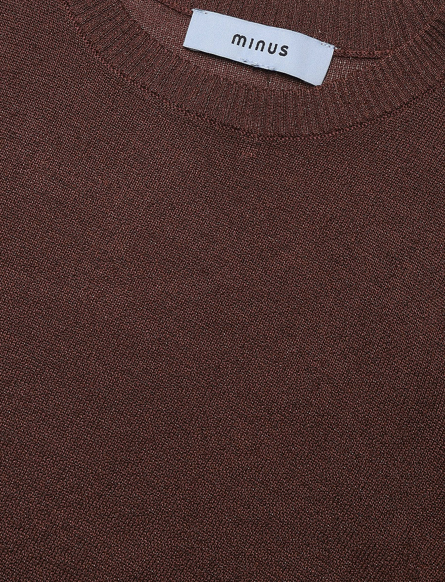 Minus - MSLiva Metallic Long Sleeve Pullove - pullover - tiramisu metallic - 5
