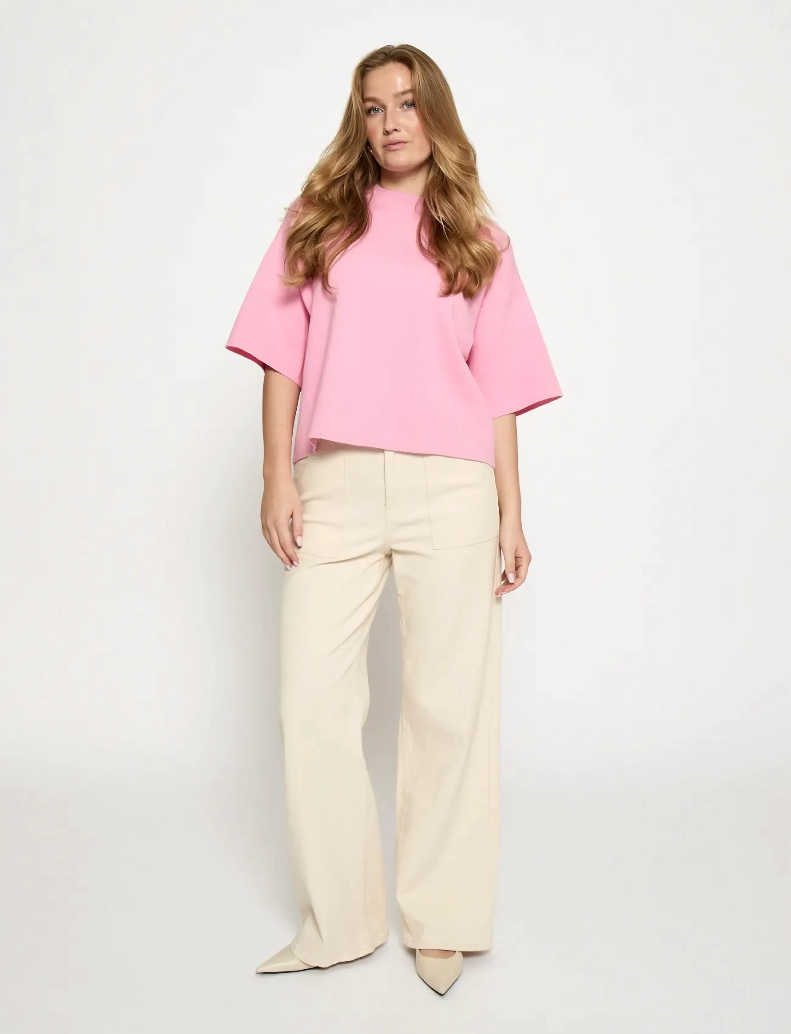 Minus - MSLupi Knit T-Shirt - t-shirts - prism pink - 4