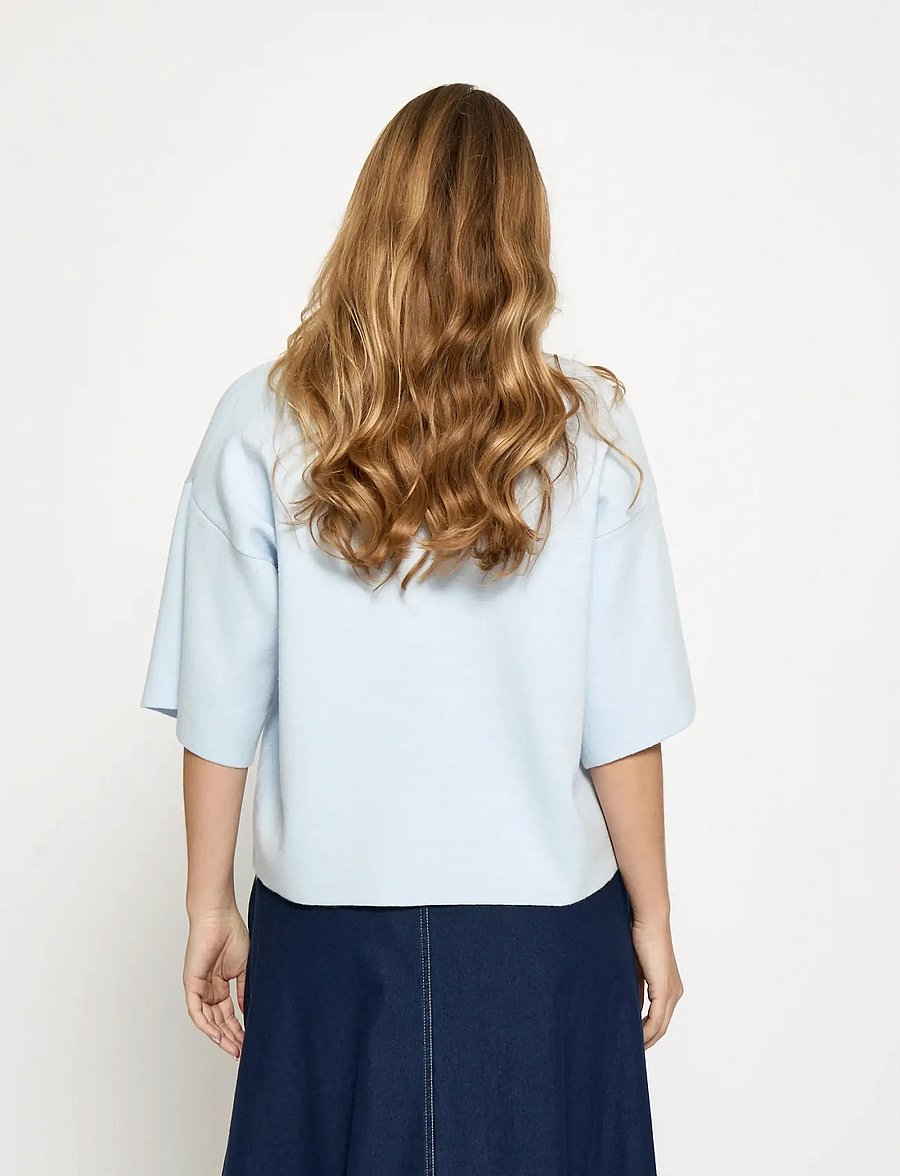 Minus - MSLupi Knit T-Shirt - t-särgid - skyway blue - 3