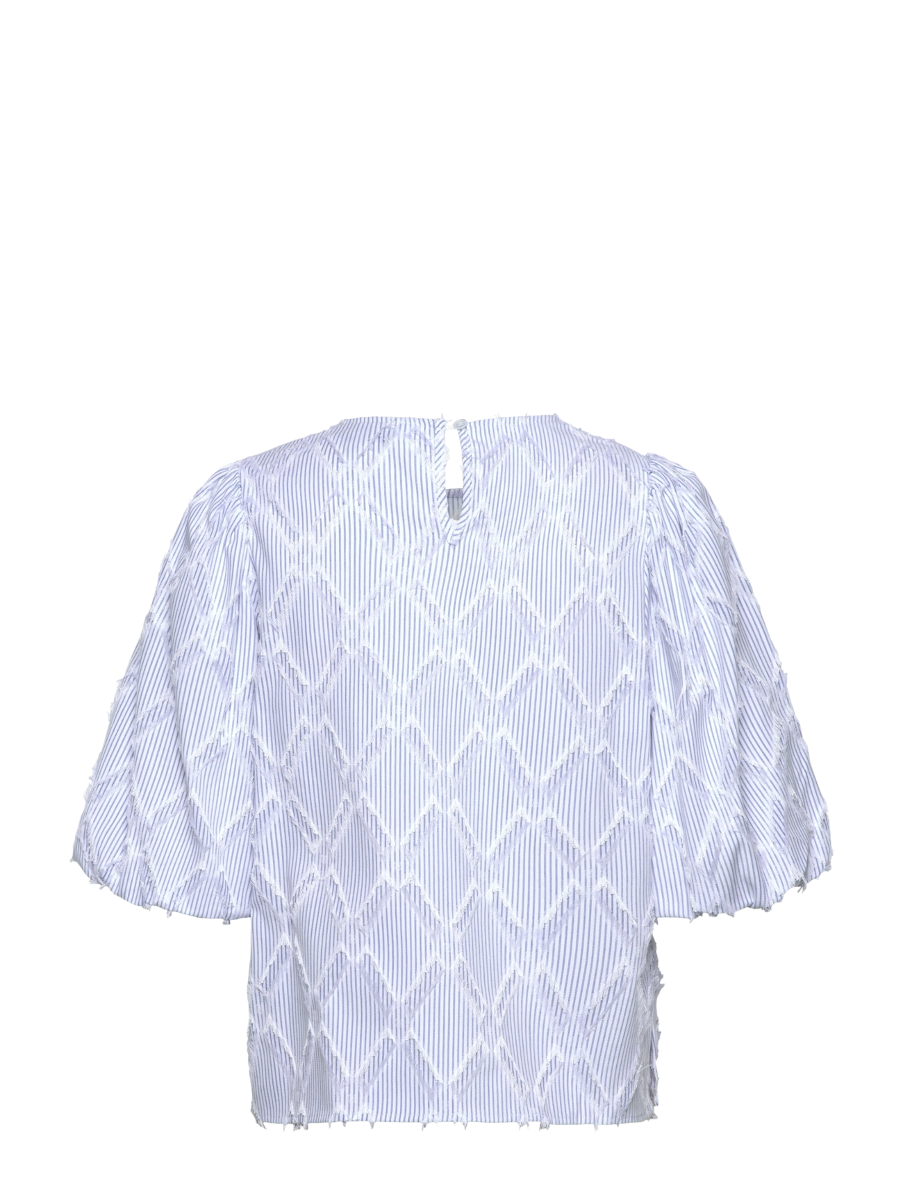 Minus - MSAstra Short Sleeve Blouse - kortärmade blusar - ice blue stripe - 2