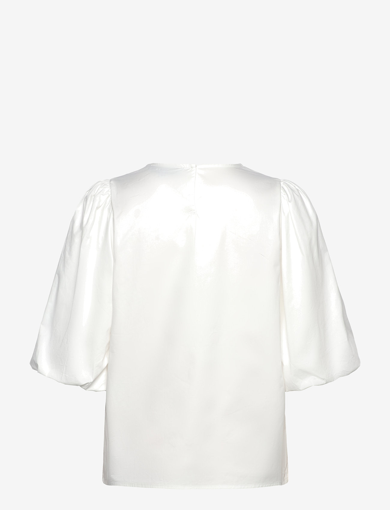 Minus - MSJoa Short Sleeve Blouse - t-särgid - cloud dancer - 1