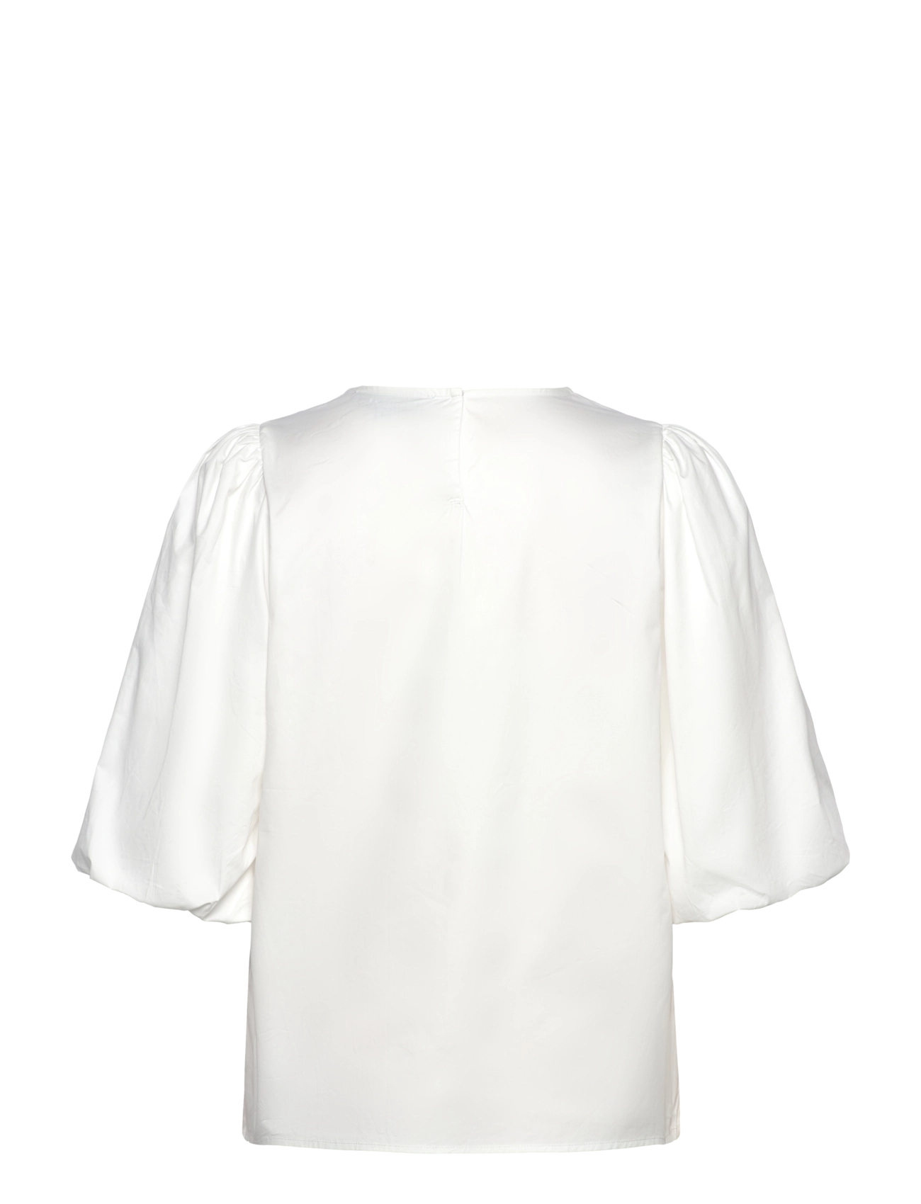 Minus - MSJoa Short Sleeve Blouse - t-shirts - cloud dancer - 1