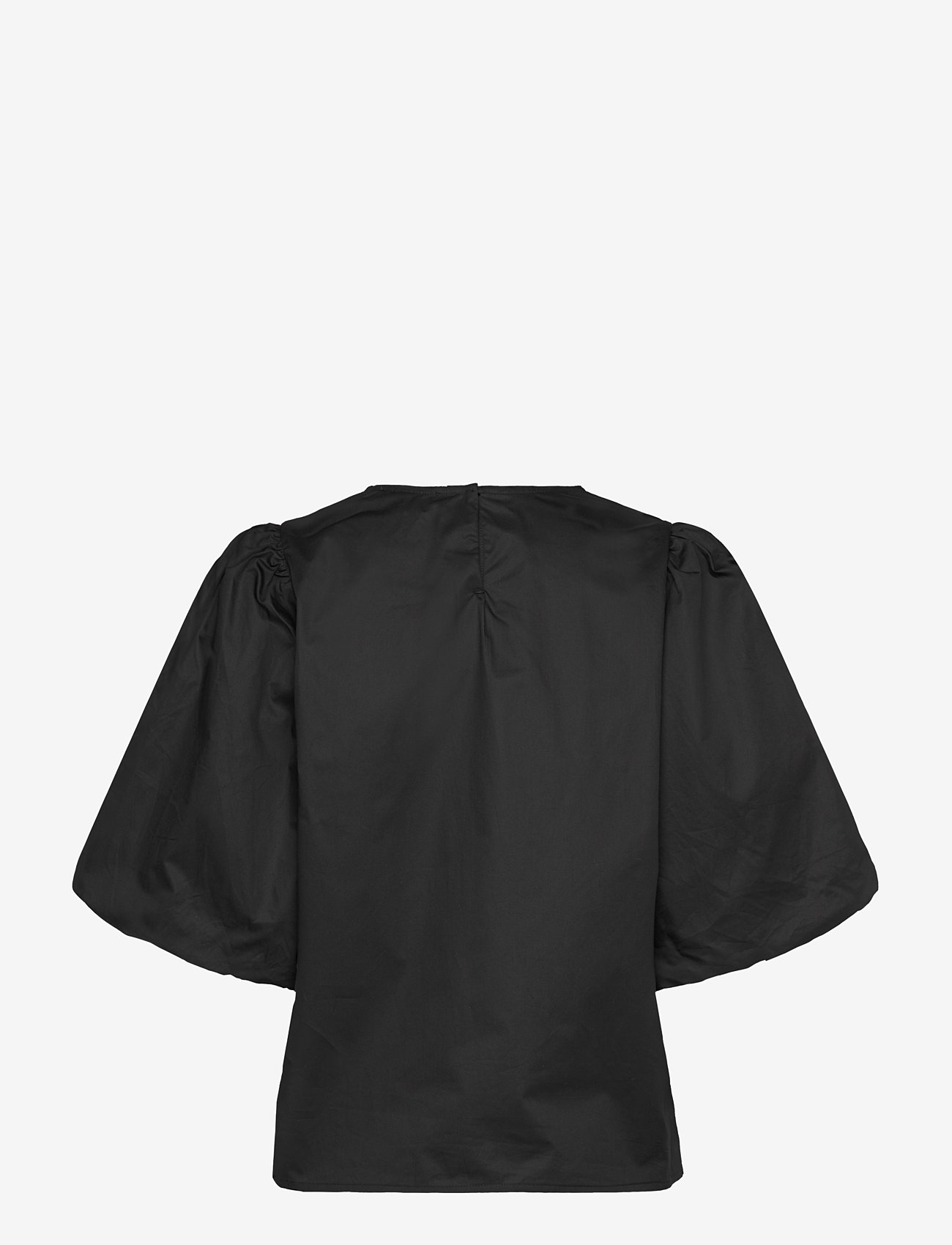 Minus - MSJoa Short Sleeve Blouse - t-särgid - sort - 1