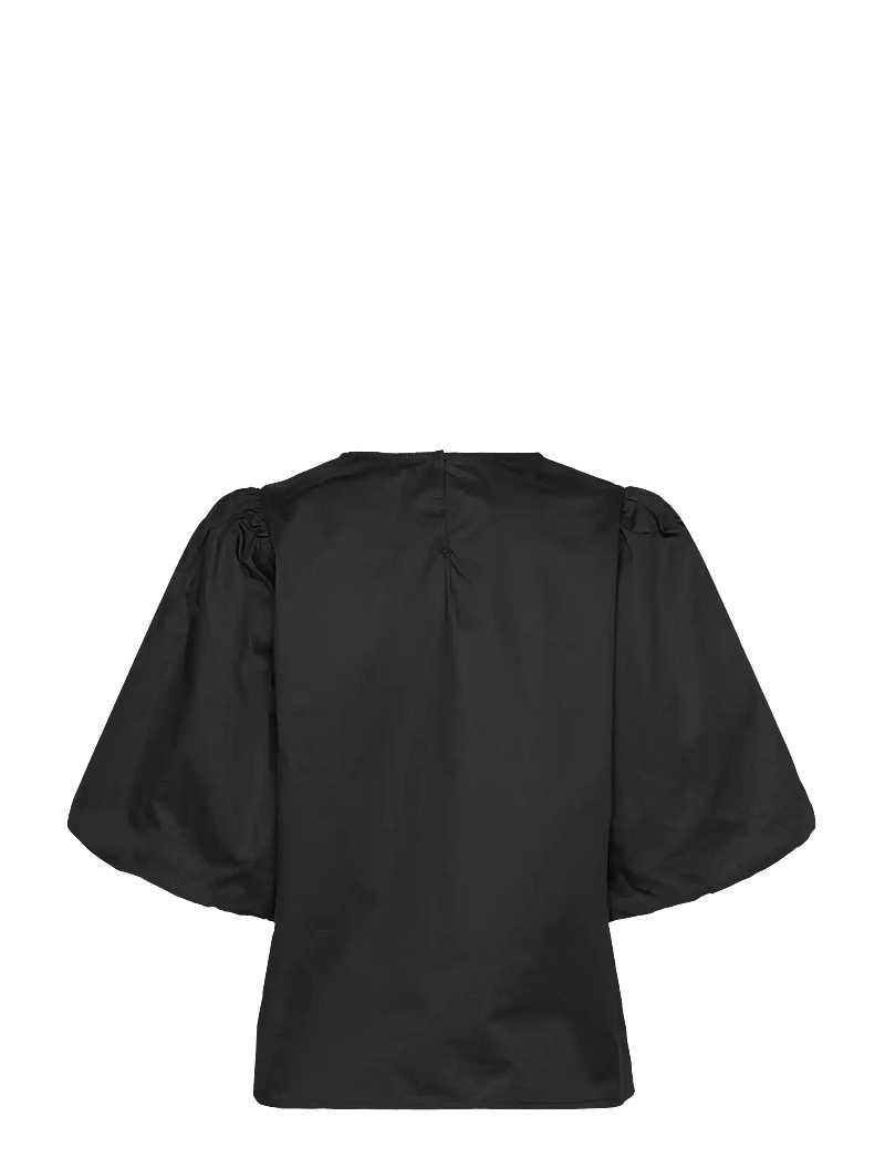 Minus - MSJoa Short Sleeve Blouse - t-särgid - sort - 1