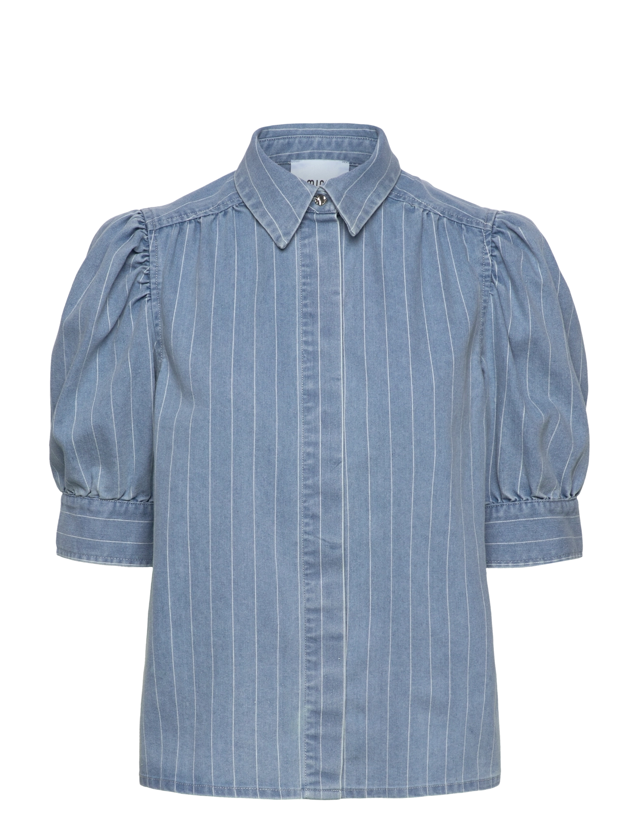 Minus Mspria Short Sleeve Shirt, 34, Shirts, Blau - Short-sleeved, Frauen