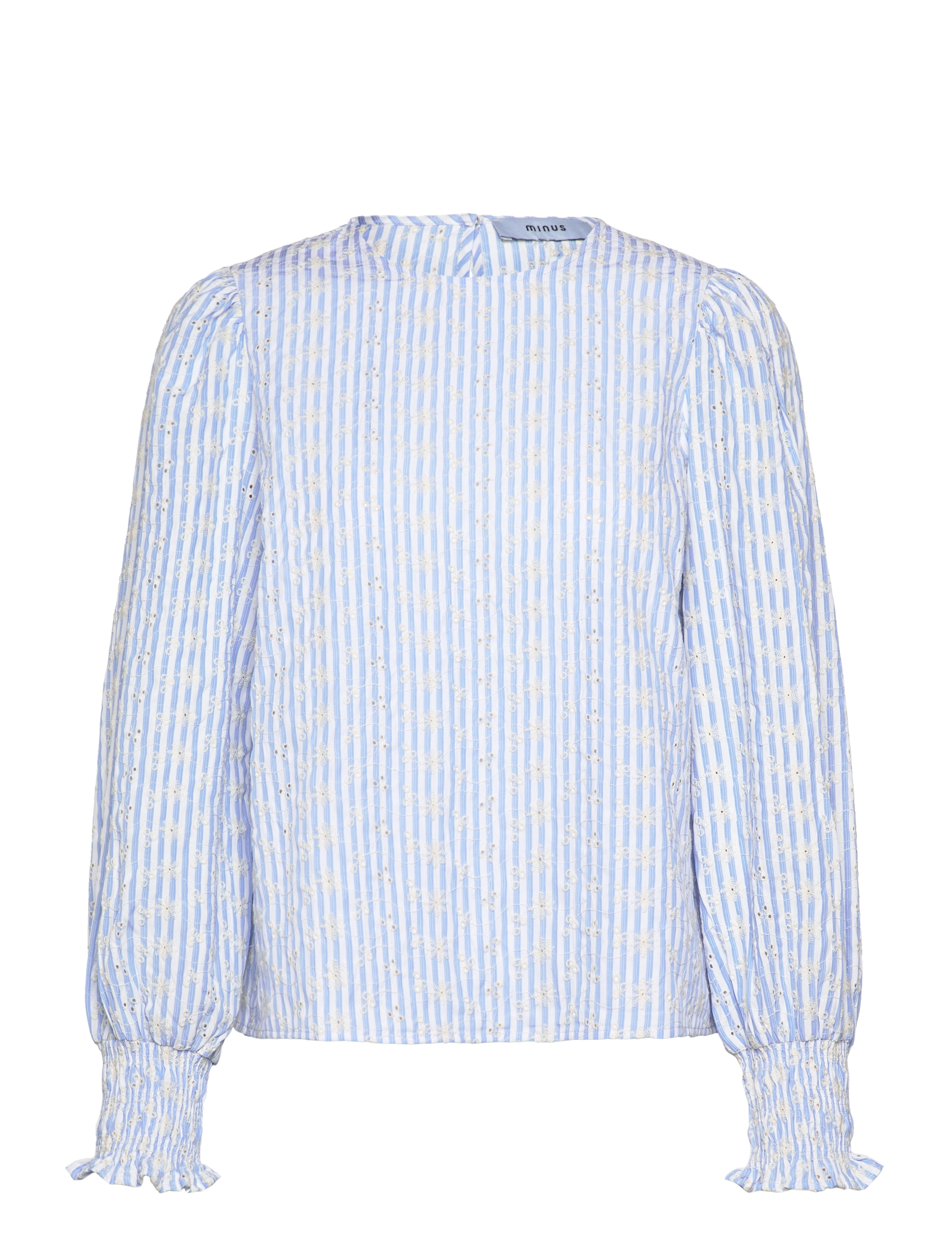 Minus Msbessima Blouse, 40, Blue, Bluser > Langærmede, Dame